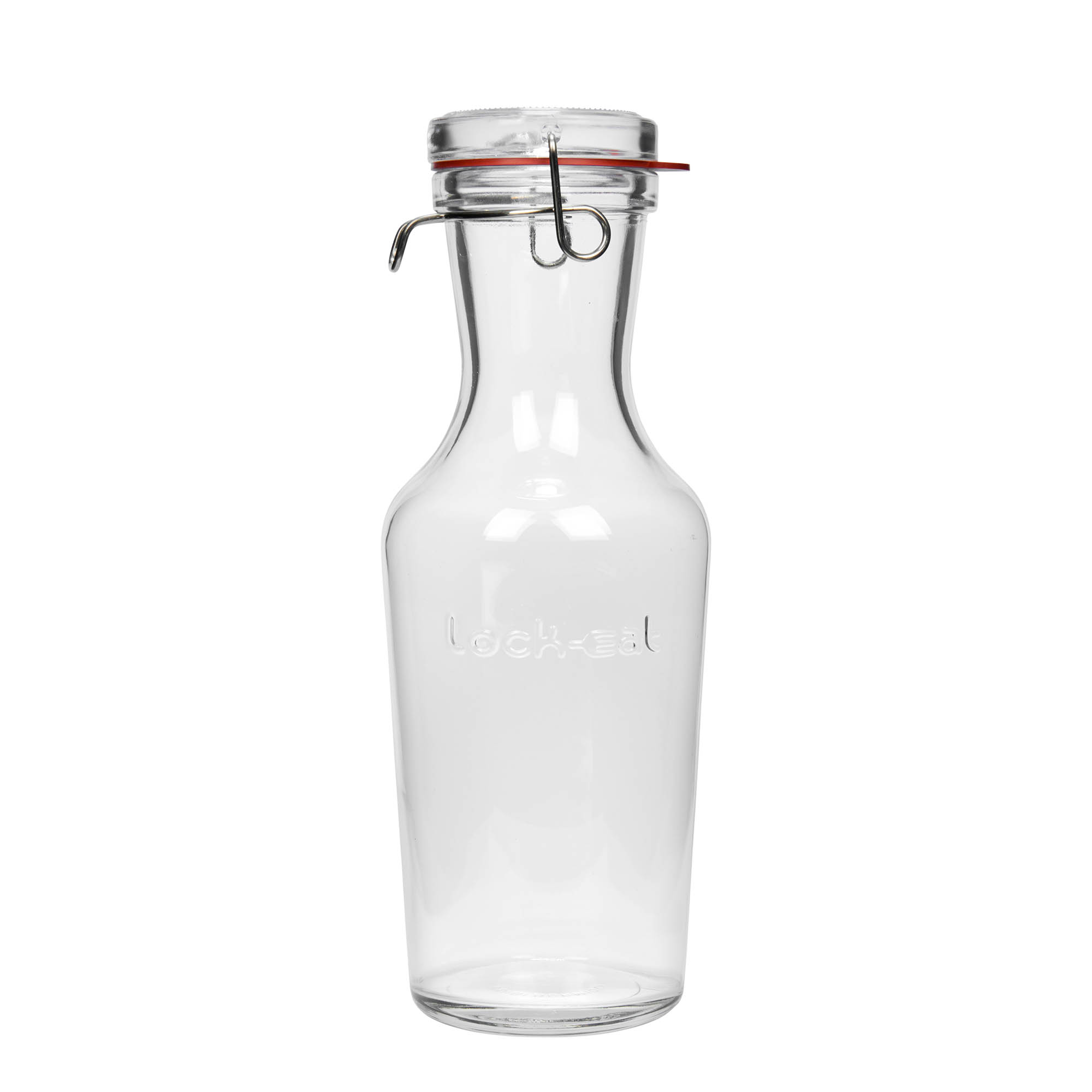 1.000 ml staklena karafa 'Lock-Eat', otvor: zatvarač sa žičanim kopčama