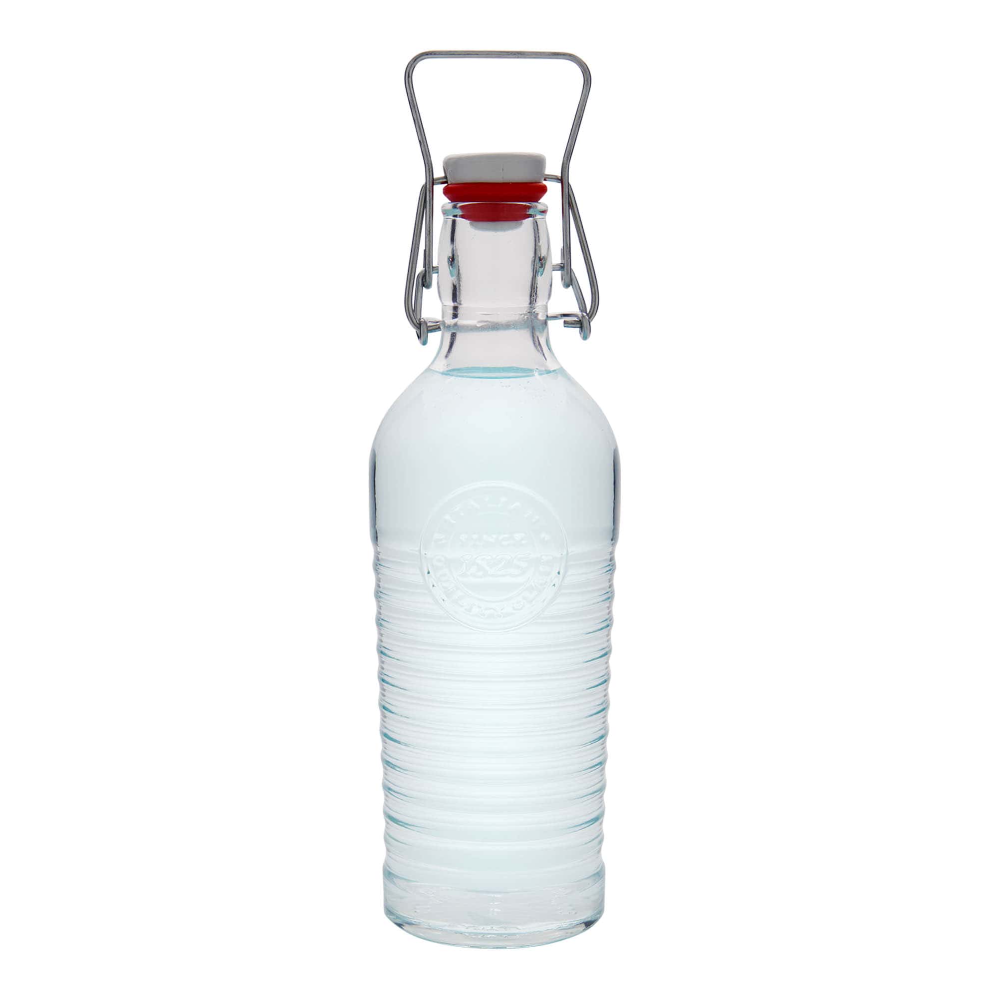 750 ml staklena boca 'Officina 1825', grlo: zatvarač s kopčom
