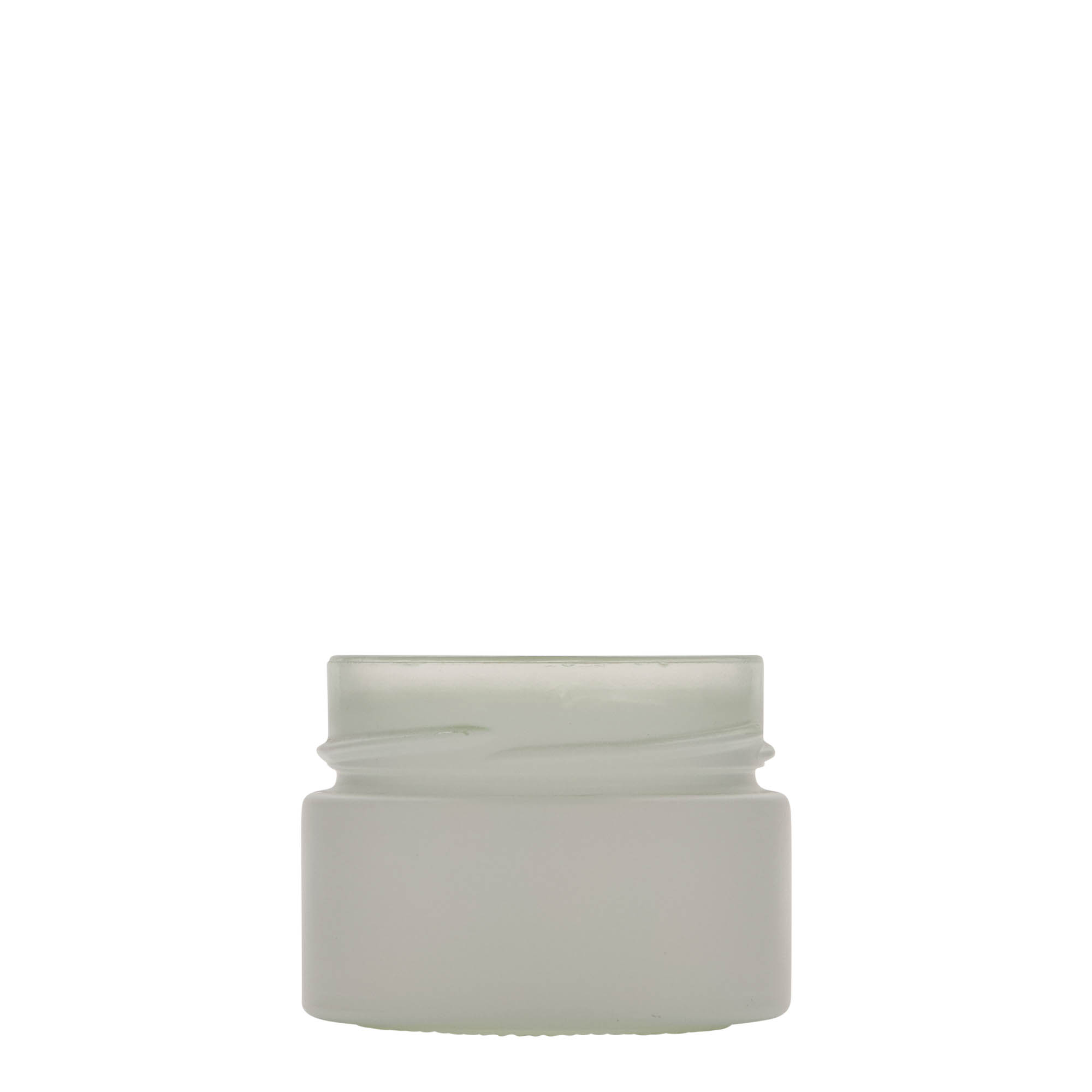 130 ml okrugla staklenka 'Aurora', bijela, otvor: Deep-Twist-Off (DTO 66)