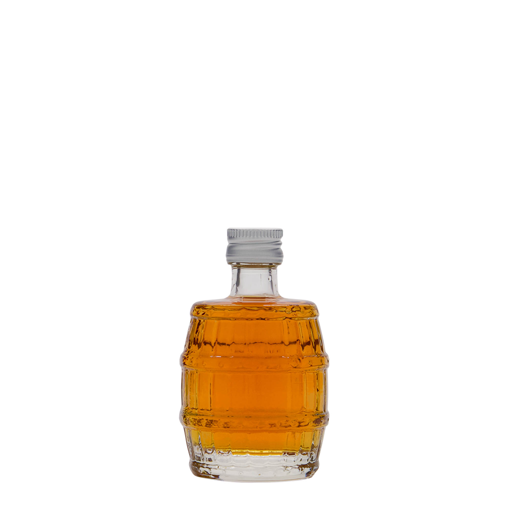 50 ml staklena boca 'Bačva', grlo: PP 18 50 ml staklena boca 'Bačva', grlo: PP 18