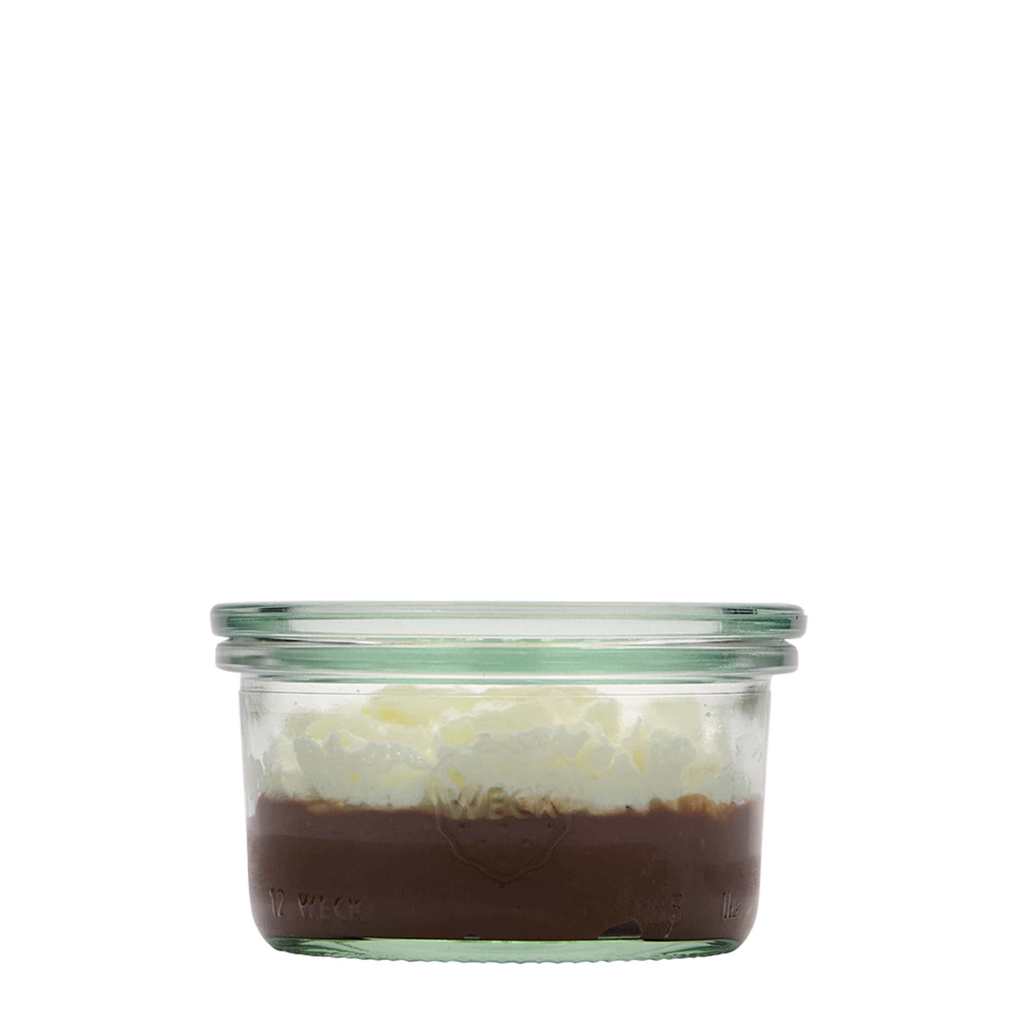 165 ml WECK-staklenka s prelivom, otvor: okrugli rub