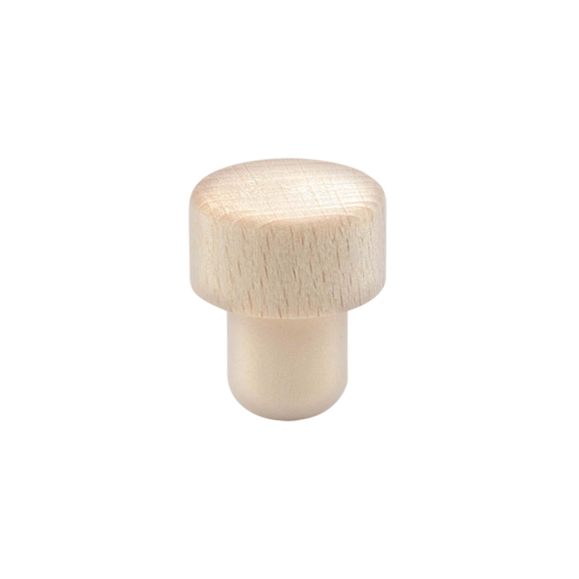 Čep s drškom 18 mm, drvo/plastika, za grlo: pluta