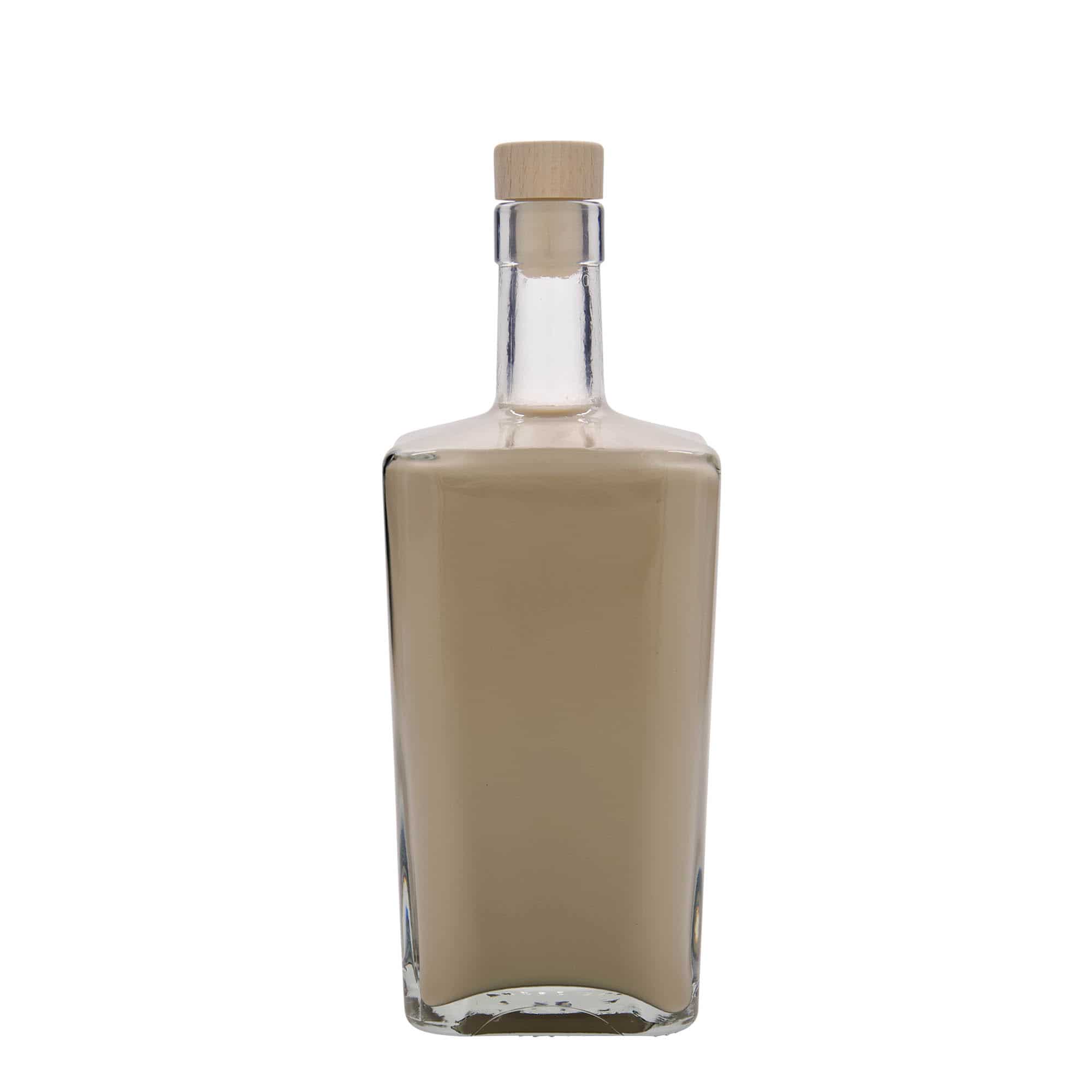 700 ml staklena boca 'Noel', četvrtasta, grlo: plutani čep