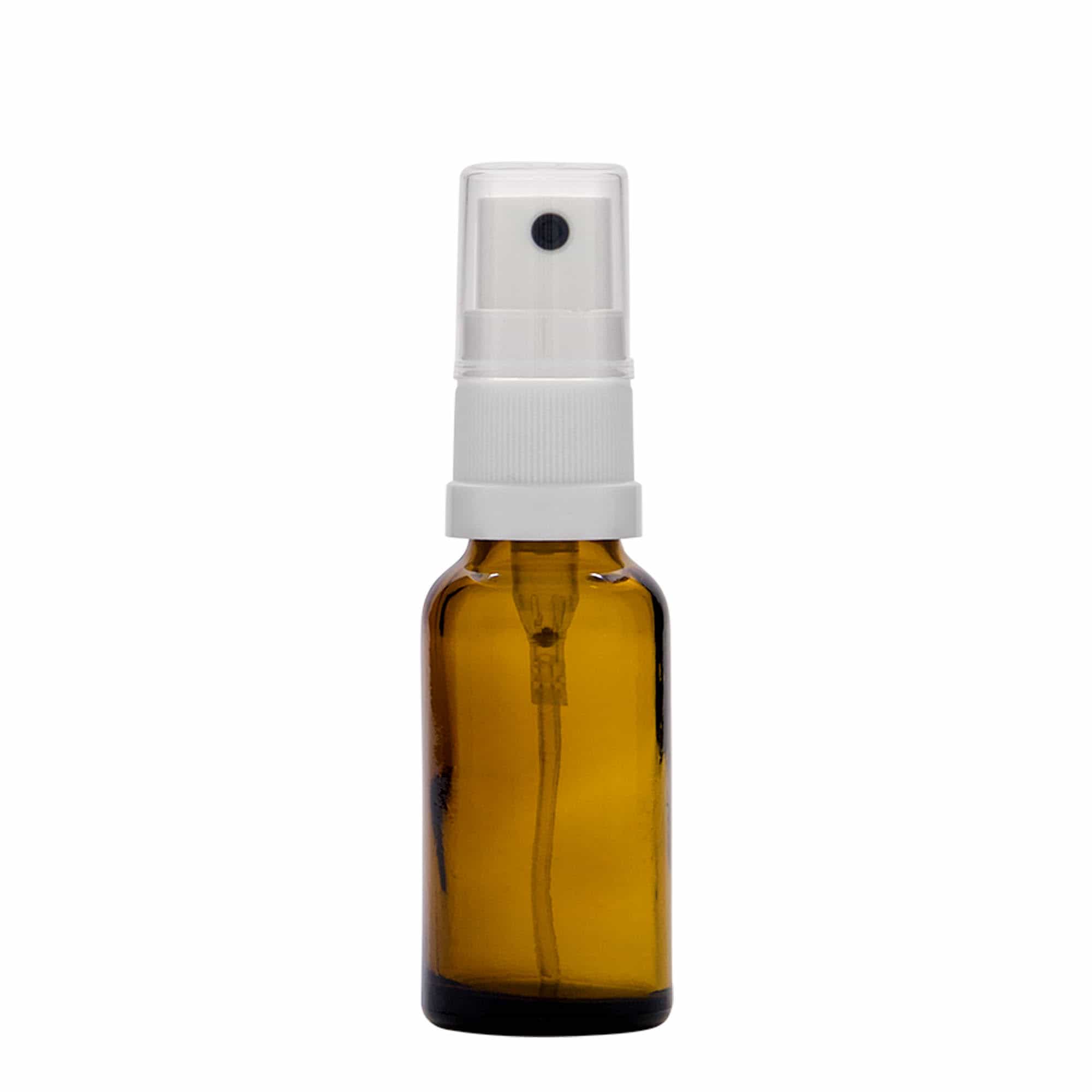 20 ml bočica za prskanje, medicinska, staklena, smeđa, grlo: DIN 18