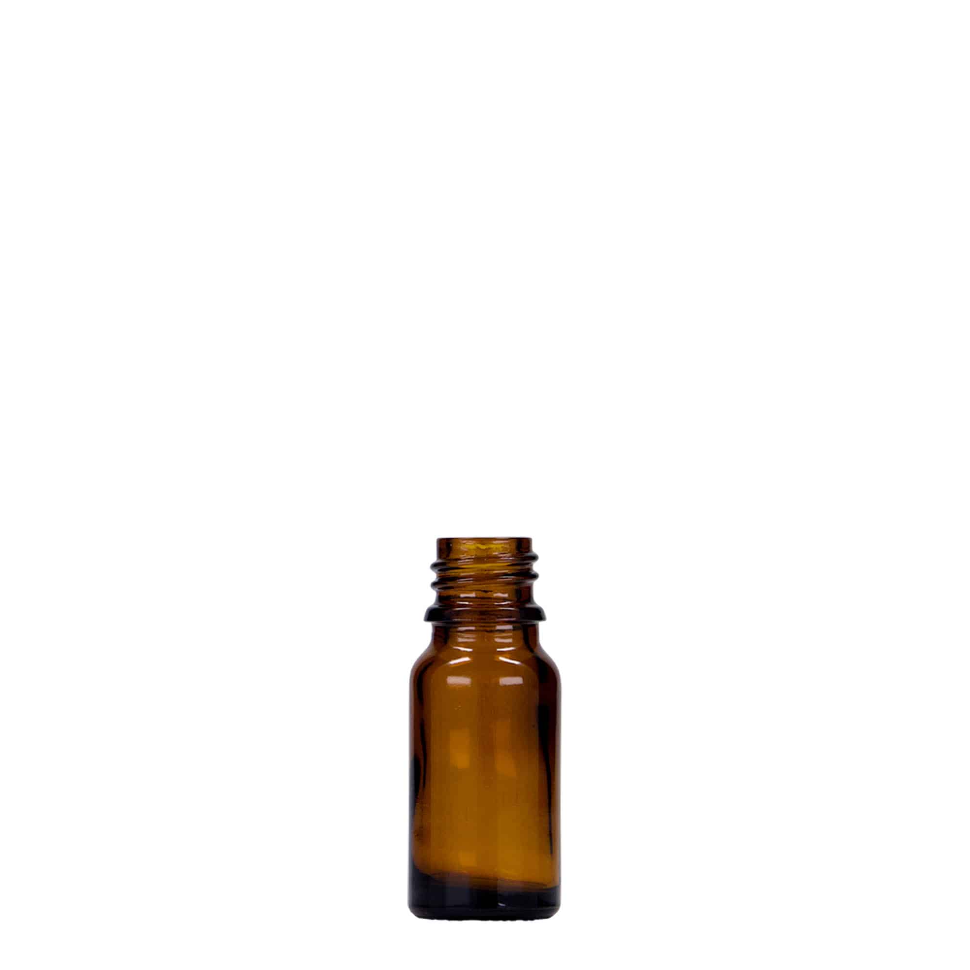 10 ml medicinska bočica, staklena, smeđa, grlo: DIN 18