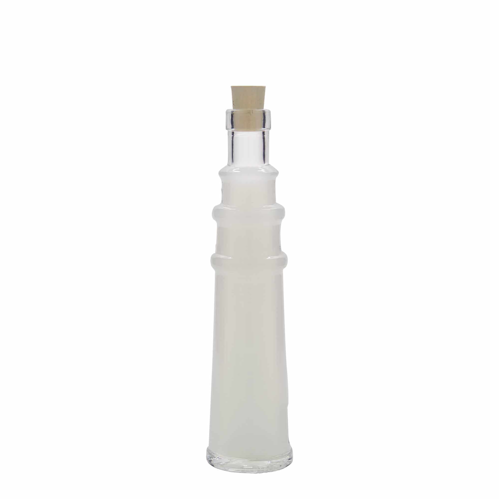 100 ml staklena boca 'Leuchtturm', otvor: pluta