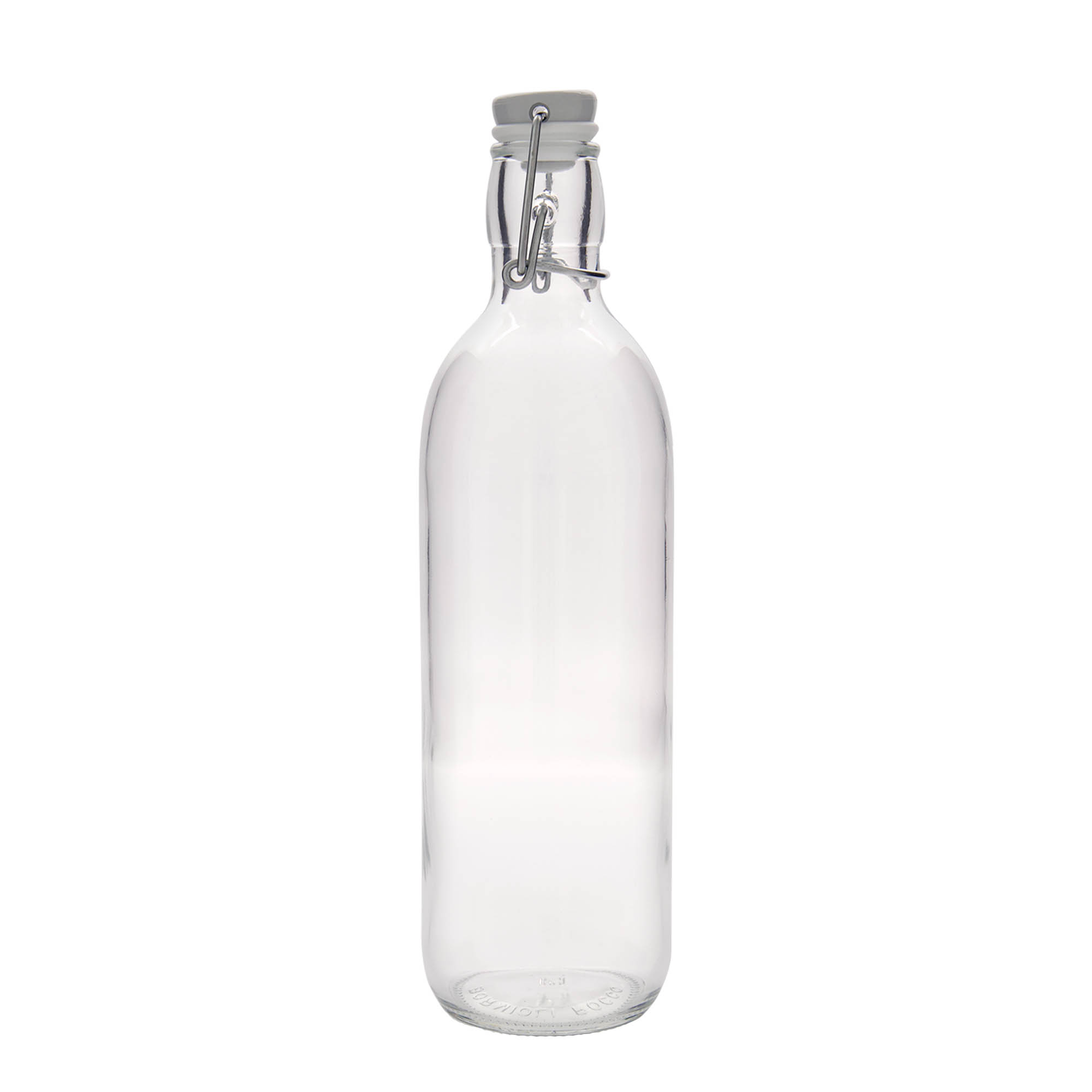 1.000 ml staklena boca 'Emilia', otvor: zatvarač s kopčom 1.000 ml staklena boca 'Emilia', otvor: zatvarač s kopčom