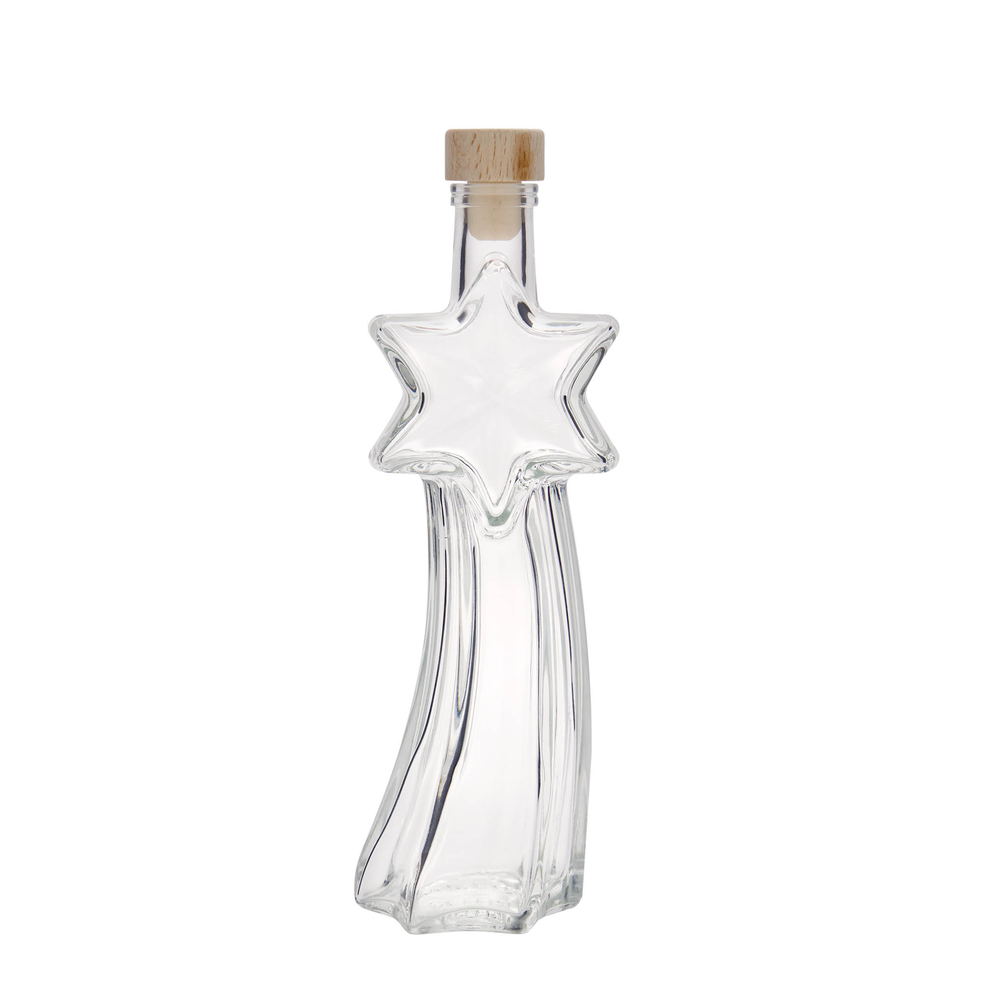 200 ml staklena boca 'Sternschnuppe', grlo: pluta