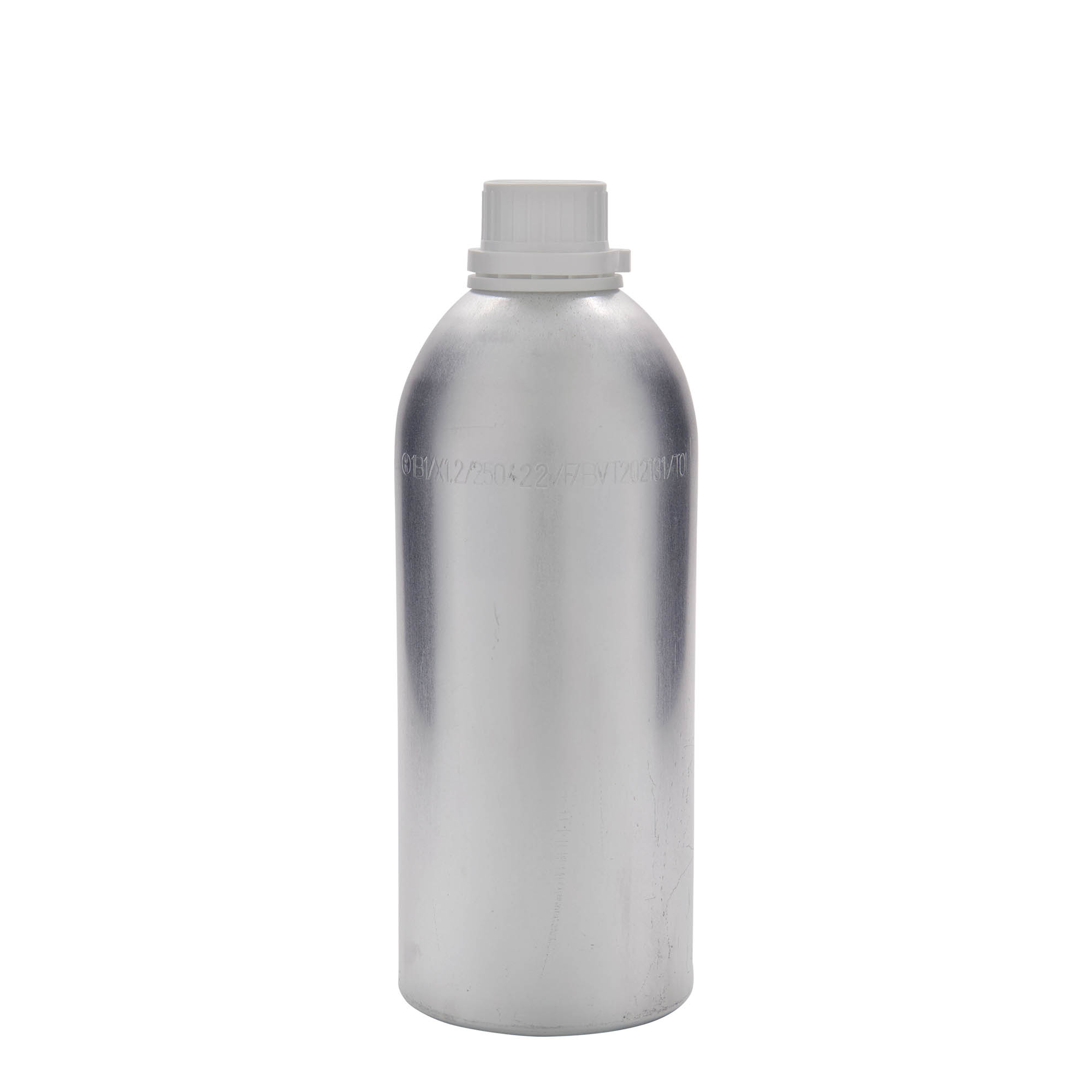1100 ml aluminijska boca, metal, srebrna, otvor: DIN 32 1100 ml aluminijska boca, metal, srebrna, otvor: DIN 32