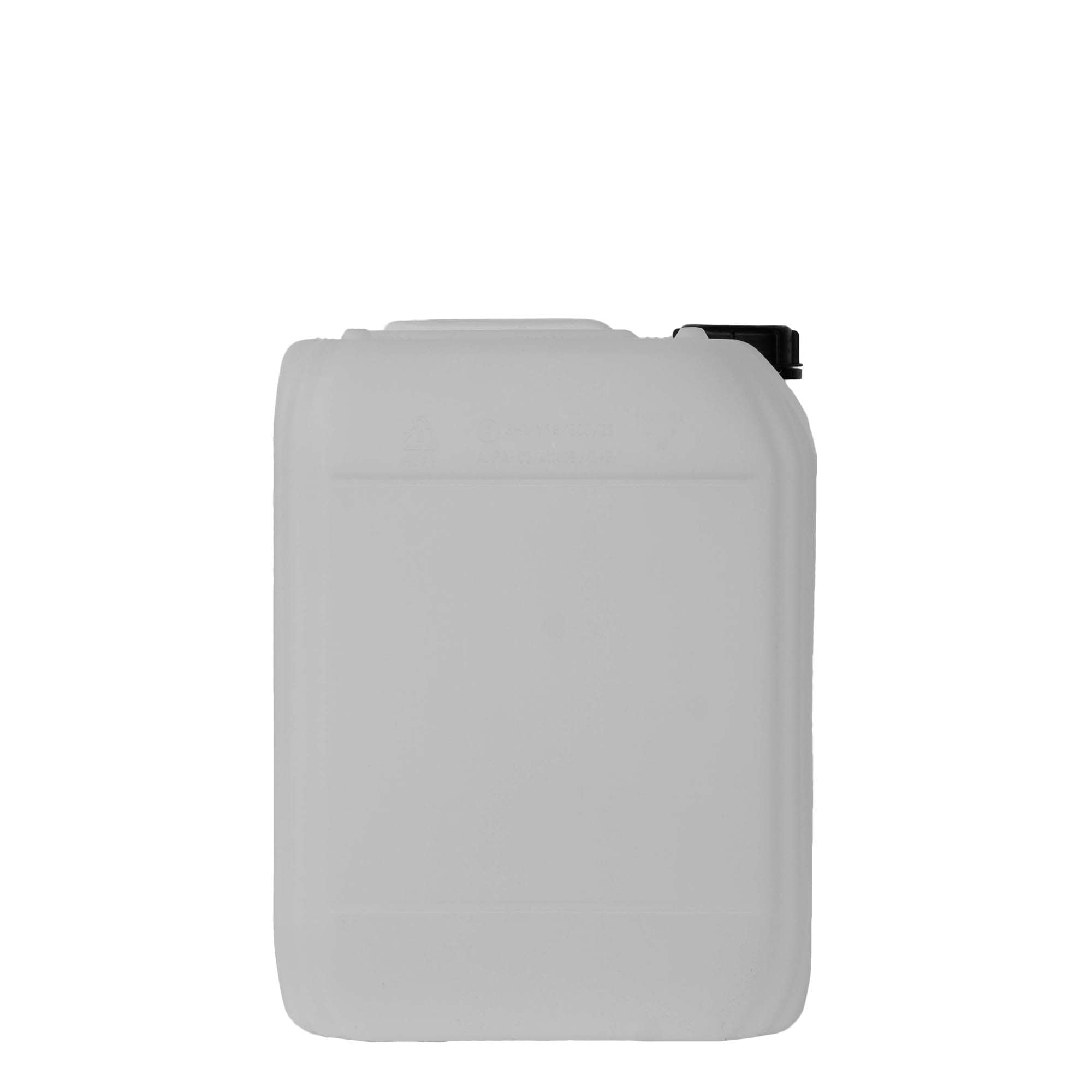 20 l kanistar, pravokutni, HDPE plastika, prirodni, otvor: ND 60
