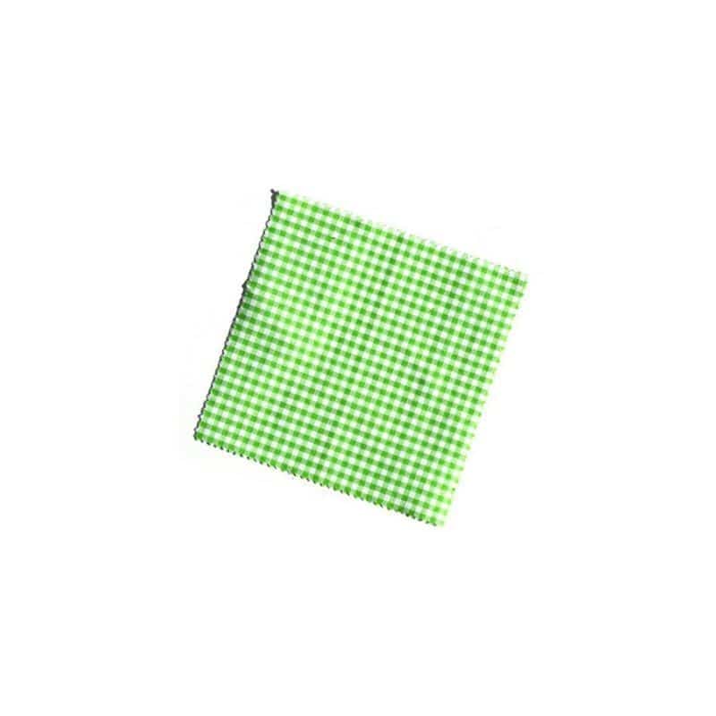 Krpice za zimnicu karirane 15x15, kvadratne, tekstil, limeta zelena, otvor: TO58-TO82