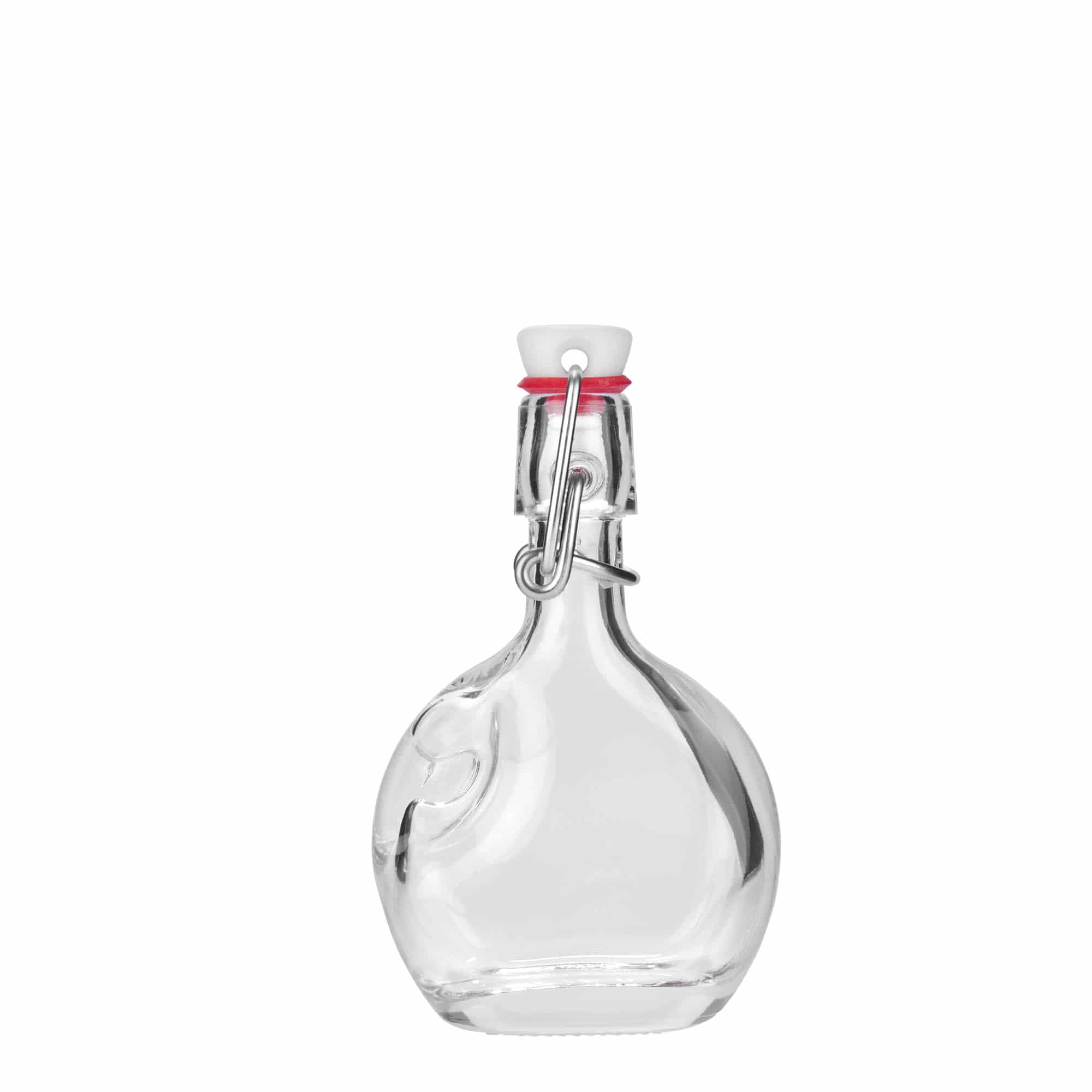 40 ml staklena boca 'Lukas', ovalna, otvor: kopča za zatvaranje