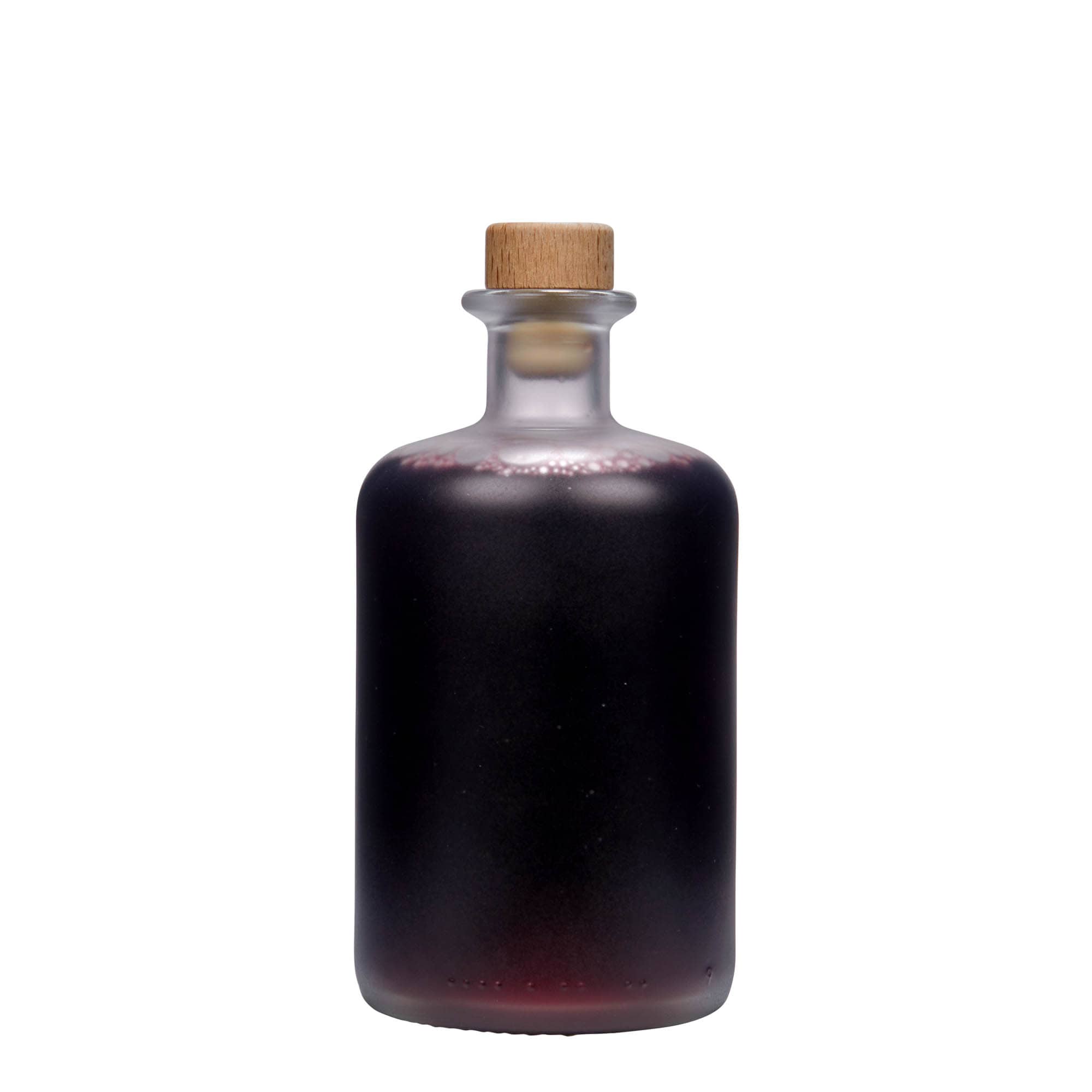 500 ml staklena boca ljekarnika, zamrznuta, grlo: plutа