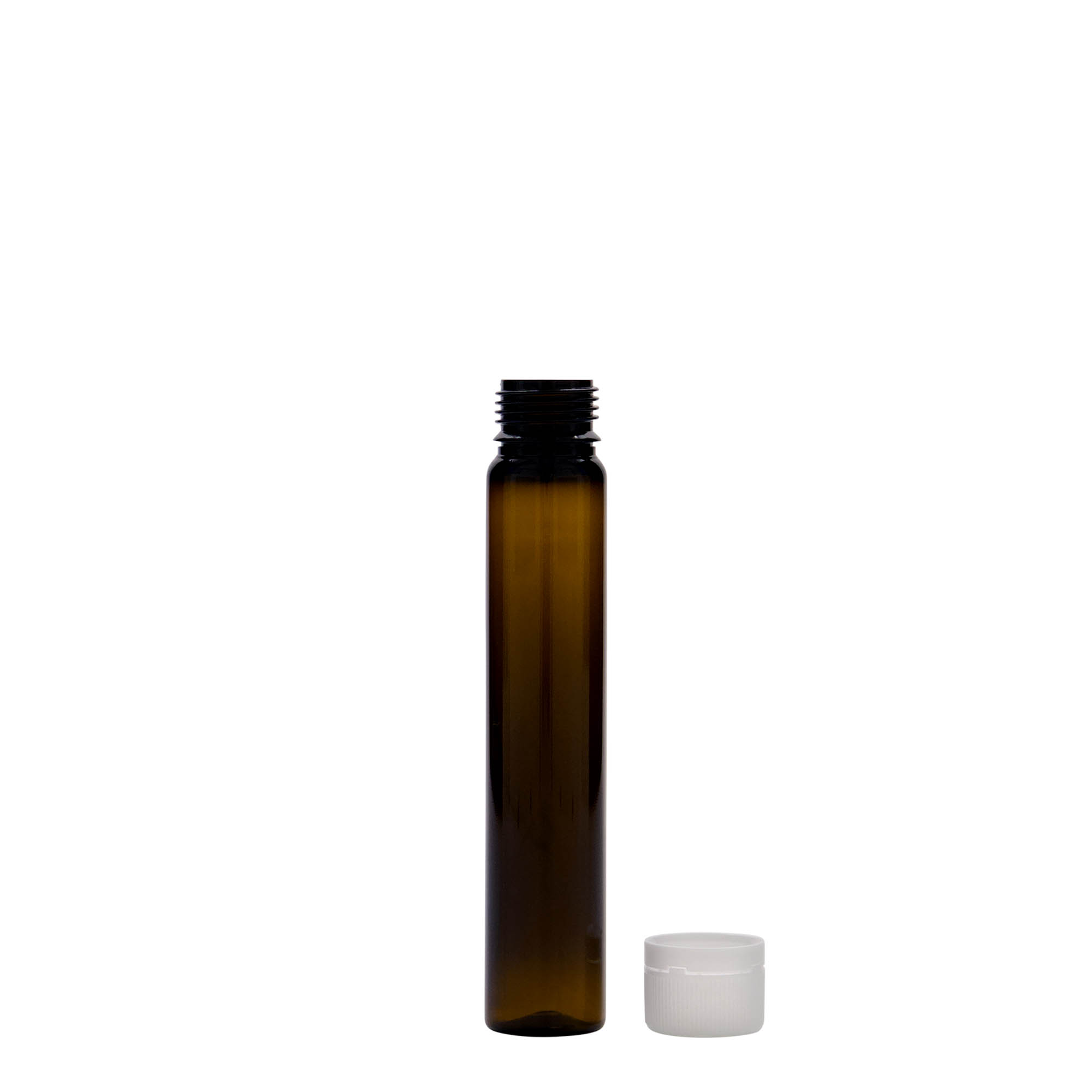 25 ml PET-cijev, plastika, smeđa, otvor: navojni zatvarač 25 ml PET-cijev, plastika, smeđa, otvor: navojni zatvarač