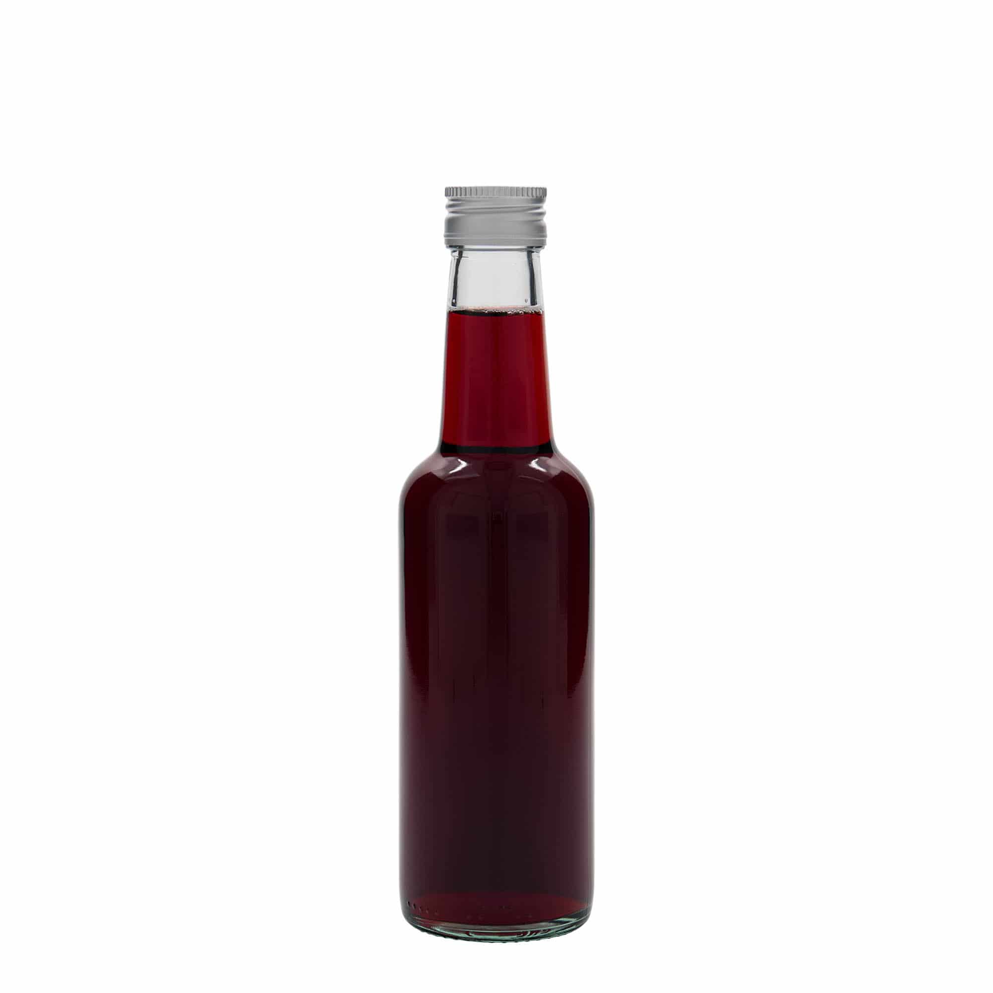 250 ml staklena boca s ravnim vratom, grlo: PP 28