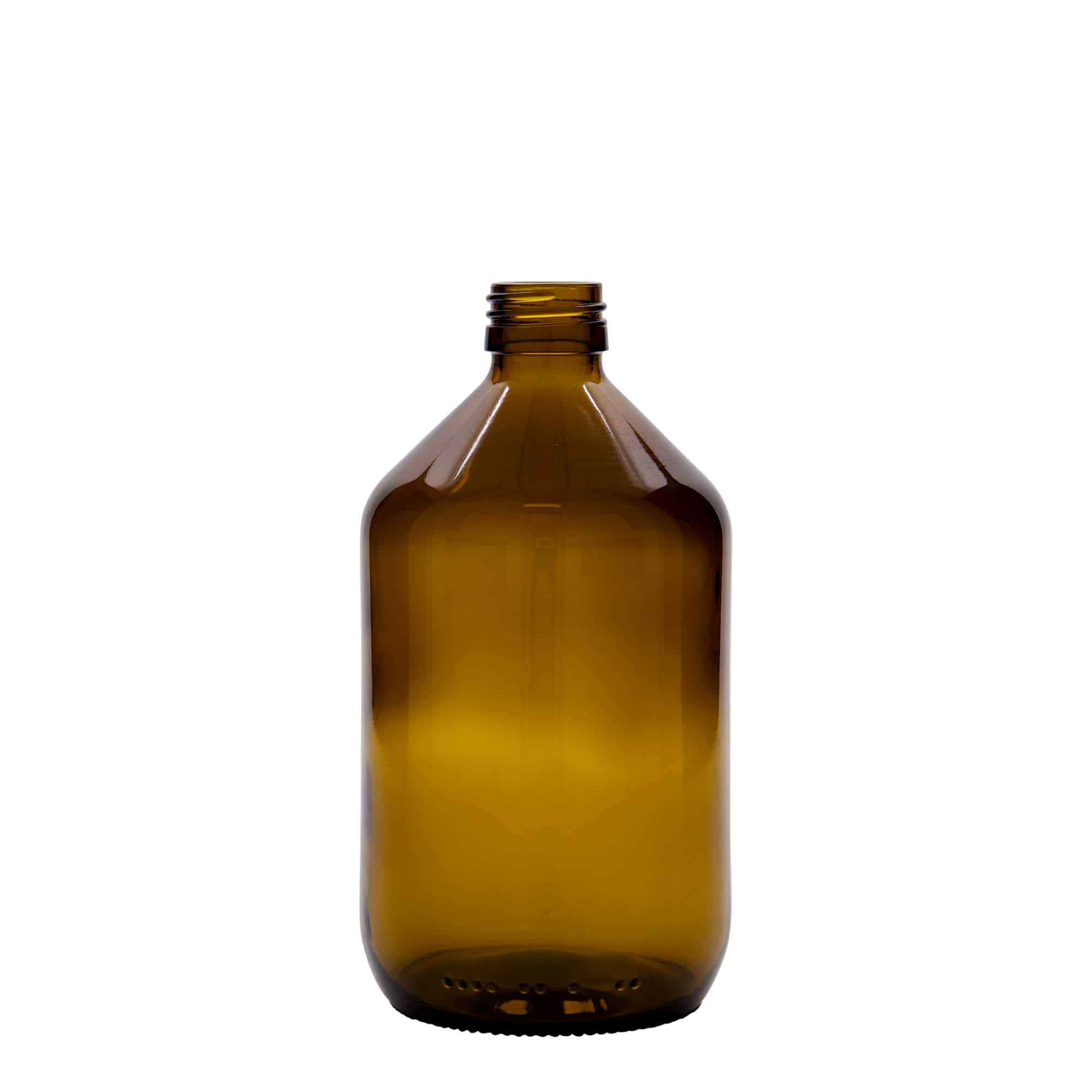 Farmaceutska boca 500 ml, smeđa, staklo, otvor: PP 28 Farmaceutska boca 500 ml, smeđa, staklo, otvor: PP 28