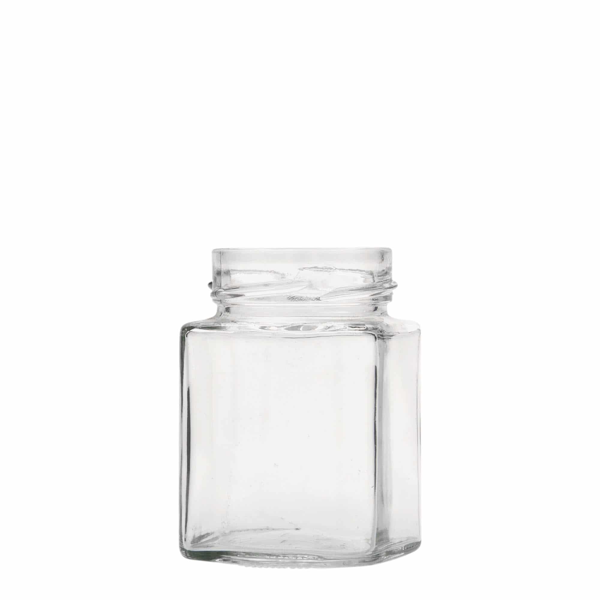 Kvadratna staklenka 212 ml 'Funny', otvor: Deep Twist Off (DTO 58)