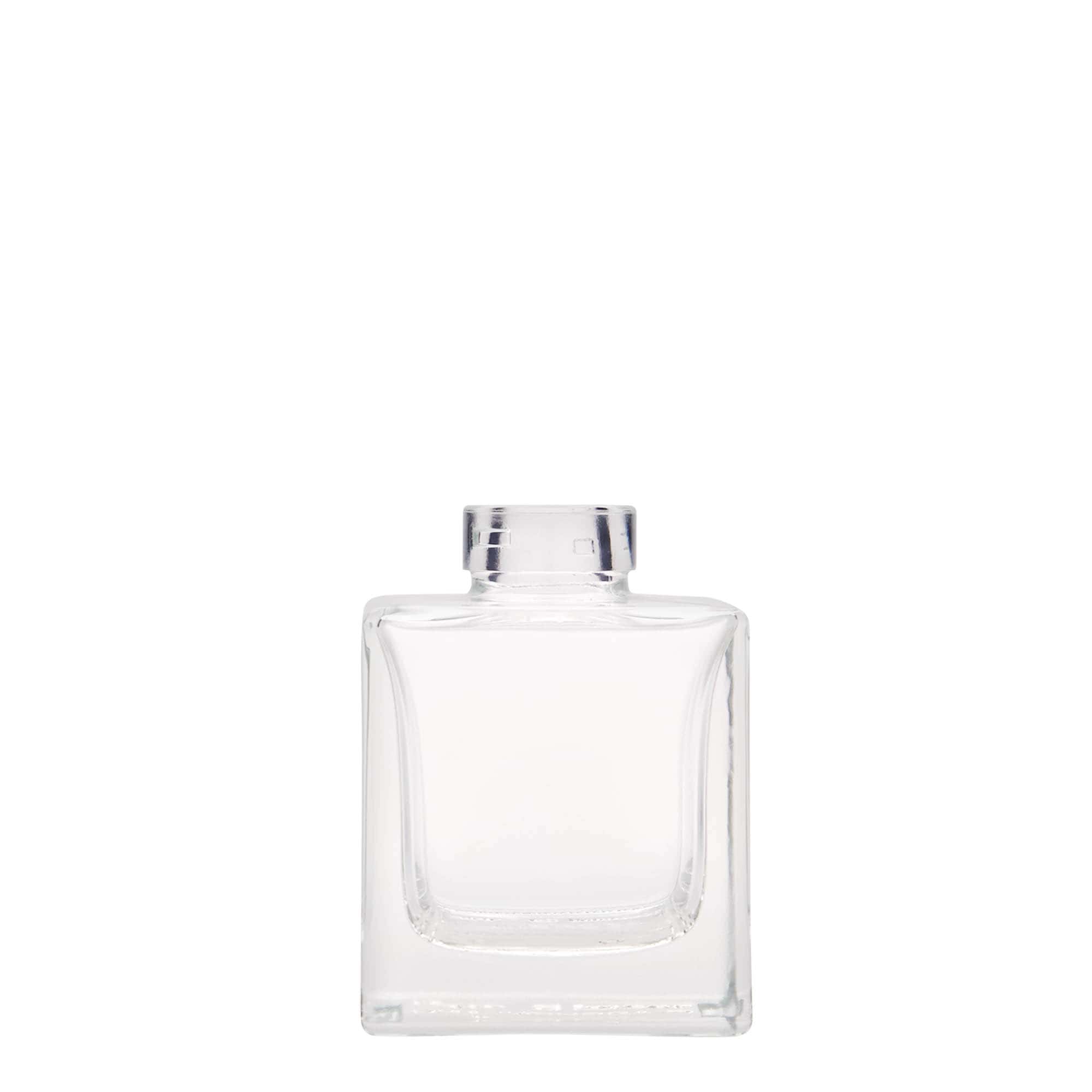 100 ml staklena boca 'Cube', kvadratna, otvor: pluta