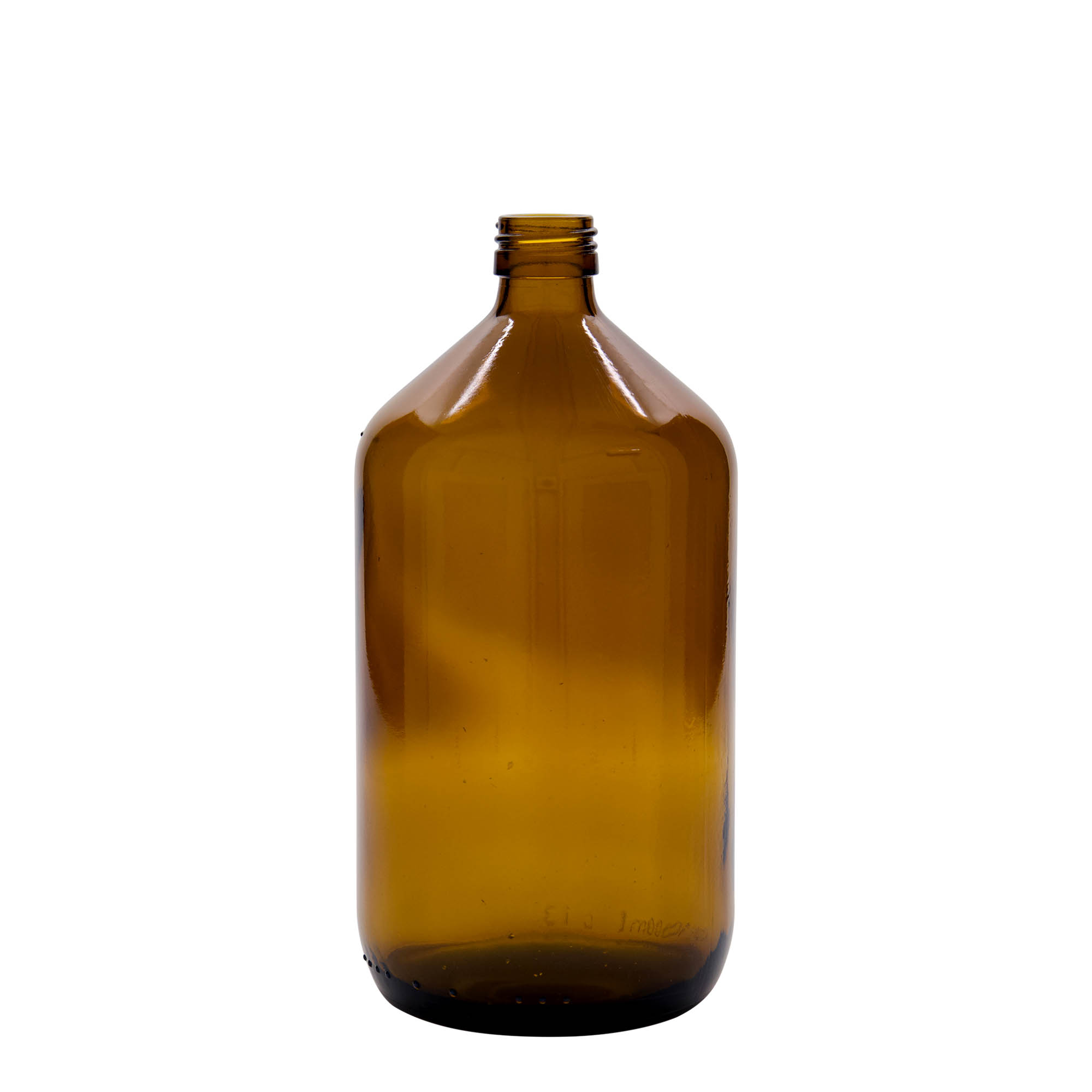 1.000 ml medicinska boca, smeđa, staklo, grlo: PP 28 1.000 ml medicinska boca, smeđa, staklo, grlo: PP 28