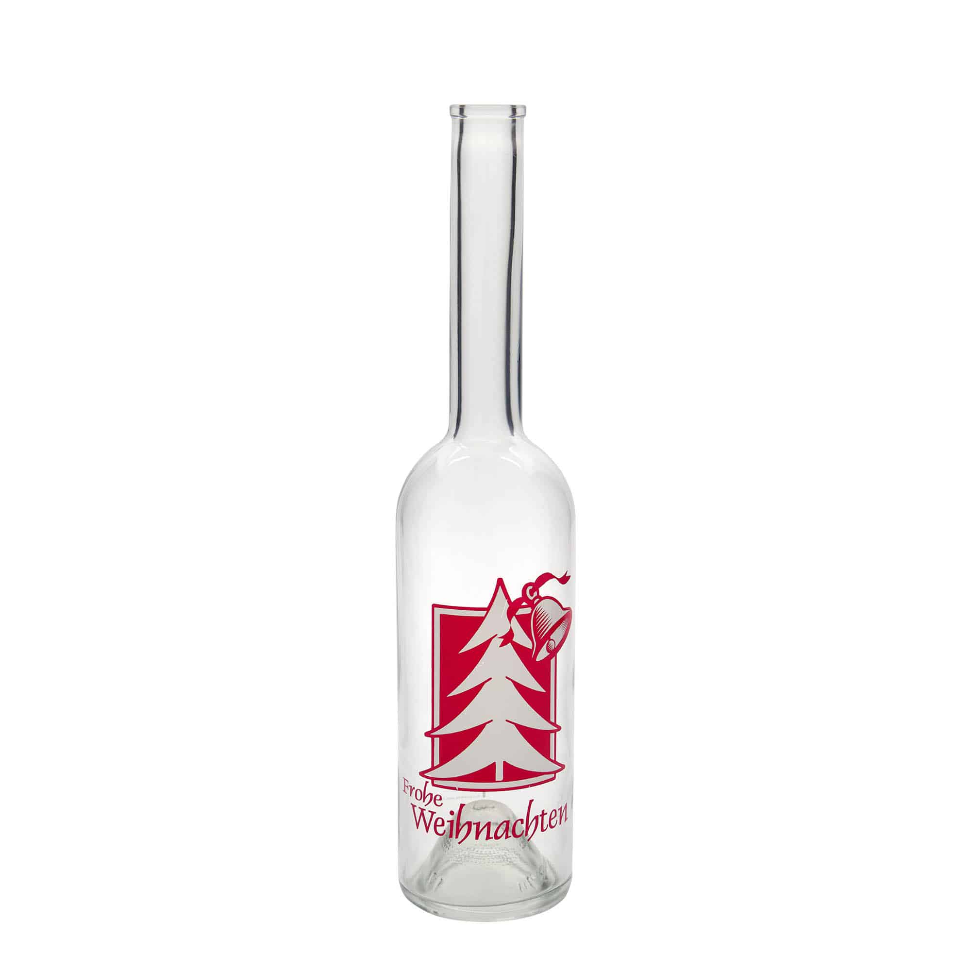 Staklena boca 500 ml 'Opera', motiv: božićni pozdrav, otvor: pluteni čep Staklena boca 500 ml 'Opera', motiv: božićni pozdrav, otvor: pluteni čep