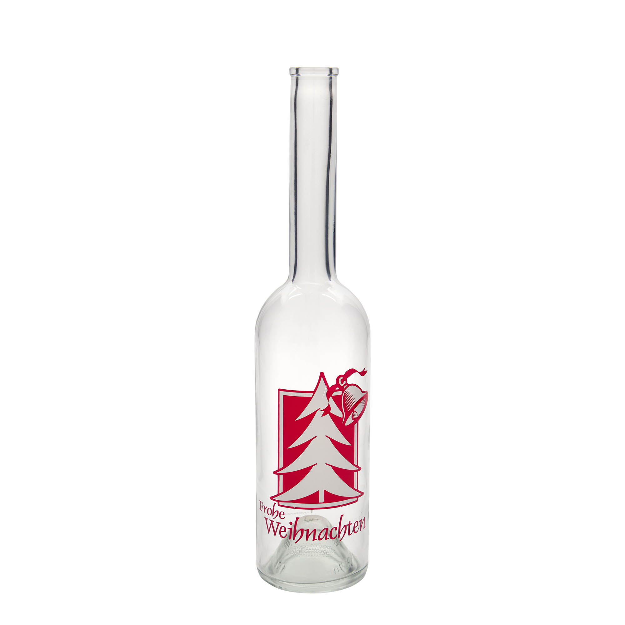 500 ml staklena boca 'Opera', motiv: Božićna čestitka, grlo: čep 500 ml staklena boca 'Opera', motiv: Božićna čestitka, grlo: čep