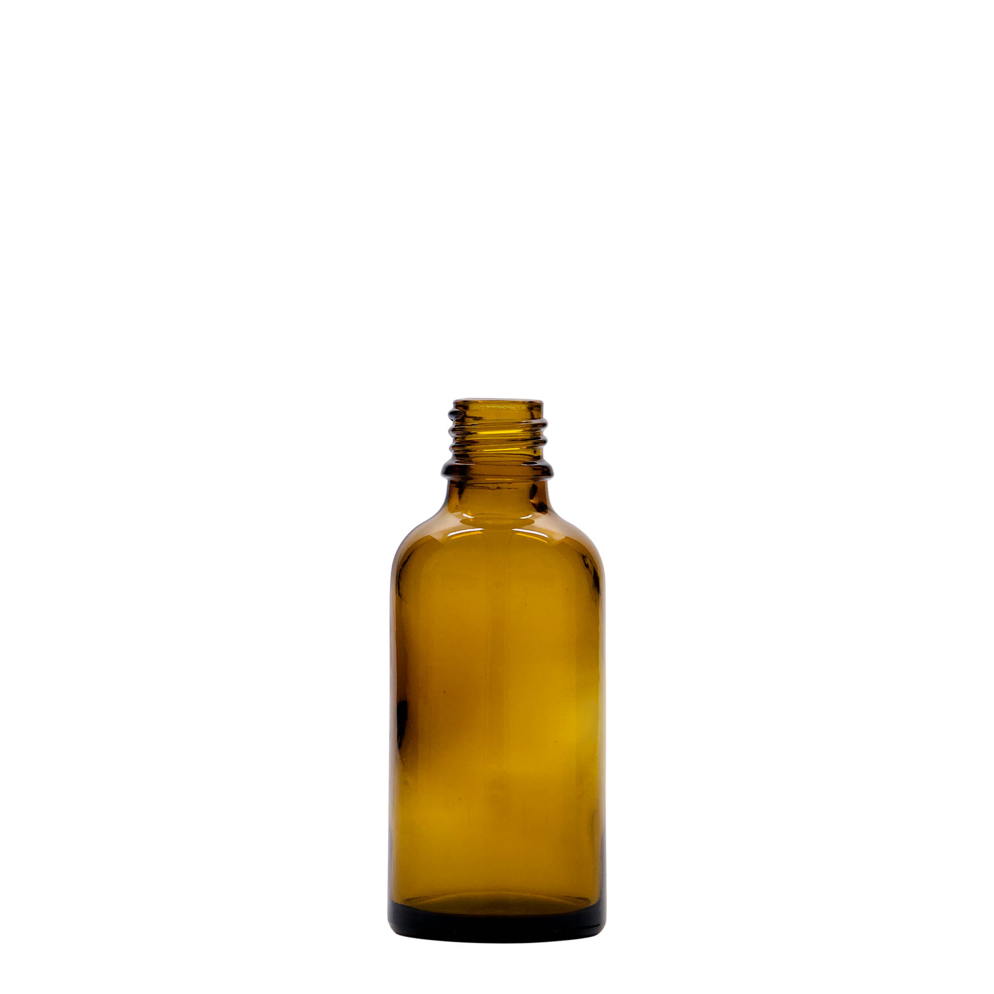 50 ml medicinska boca s pumpicom za losion, staklo, smeđa, grlo: DIN 18