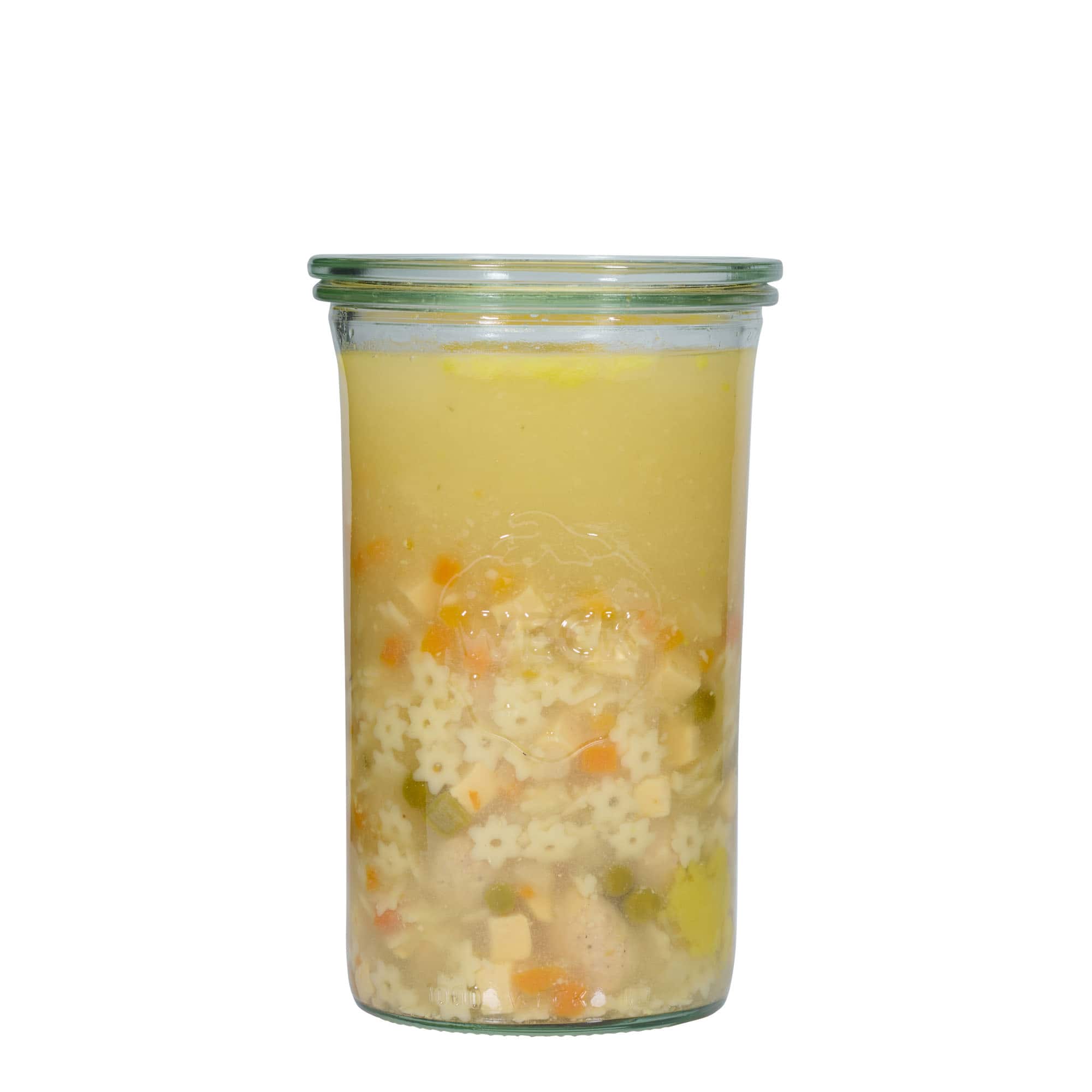 1.000 ml WECK-staklenka za stavljanje naopako #, otvor: okrugli rub