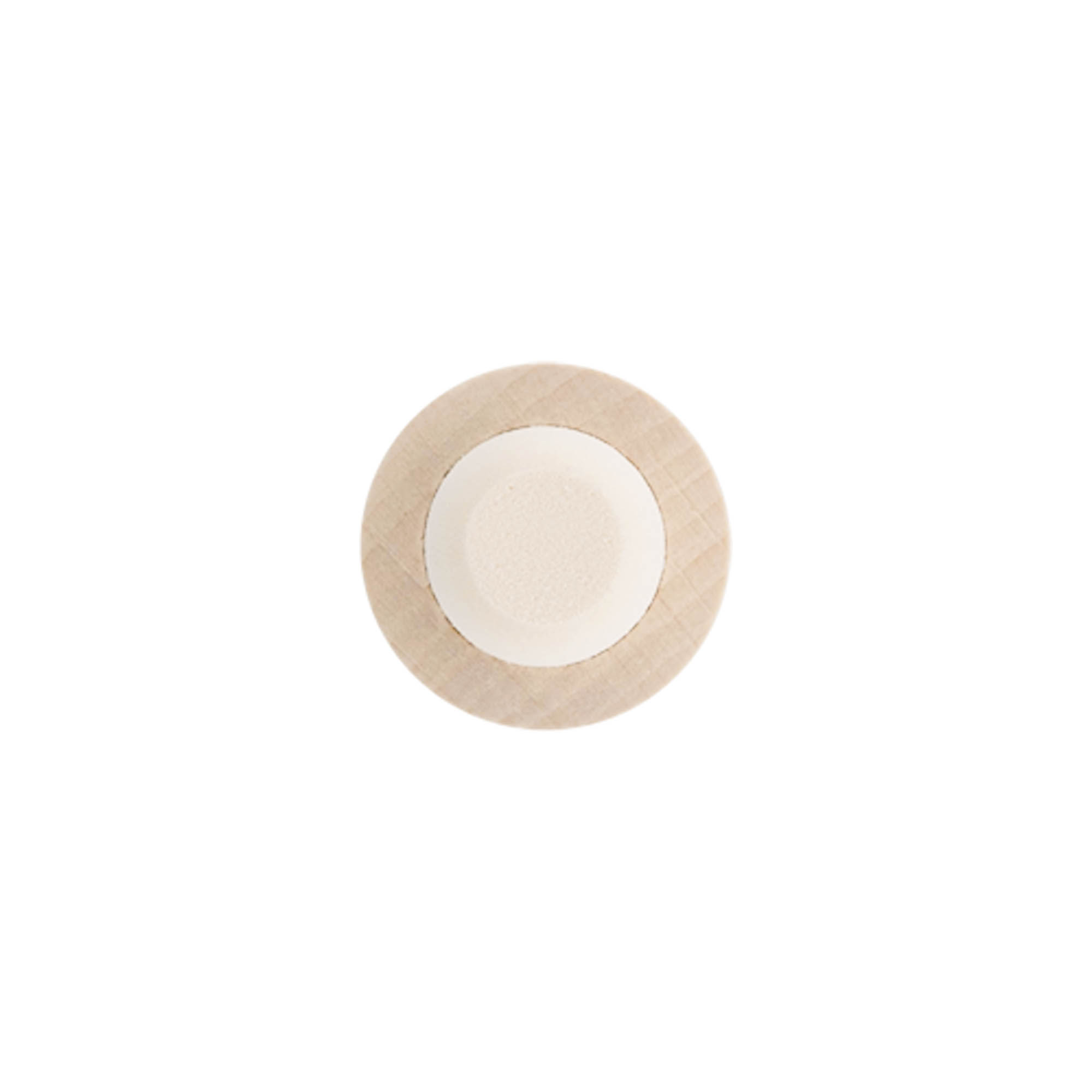 Čep s drškom 18 mm, drvo/plastika, za grlo: pluta