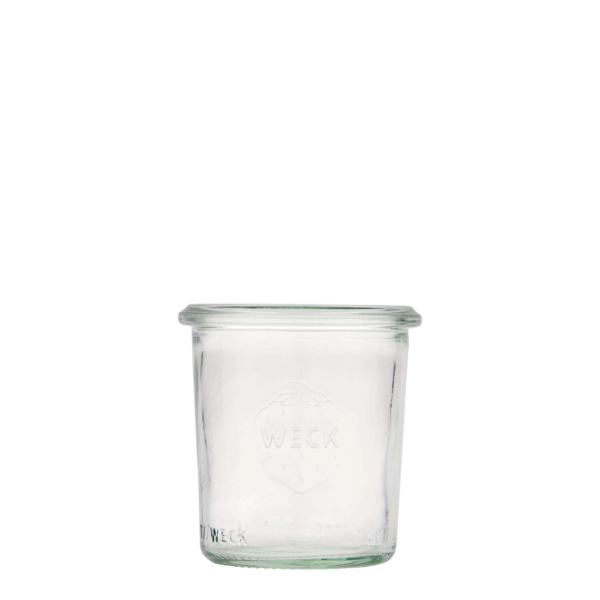 140 ml WECK staklenka za okretanje, otvor: okrugli rub