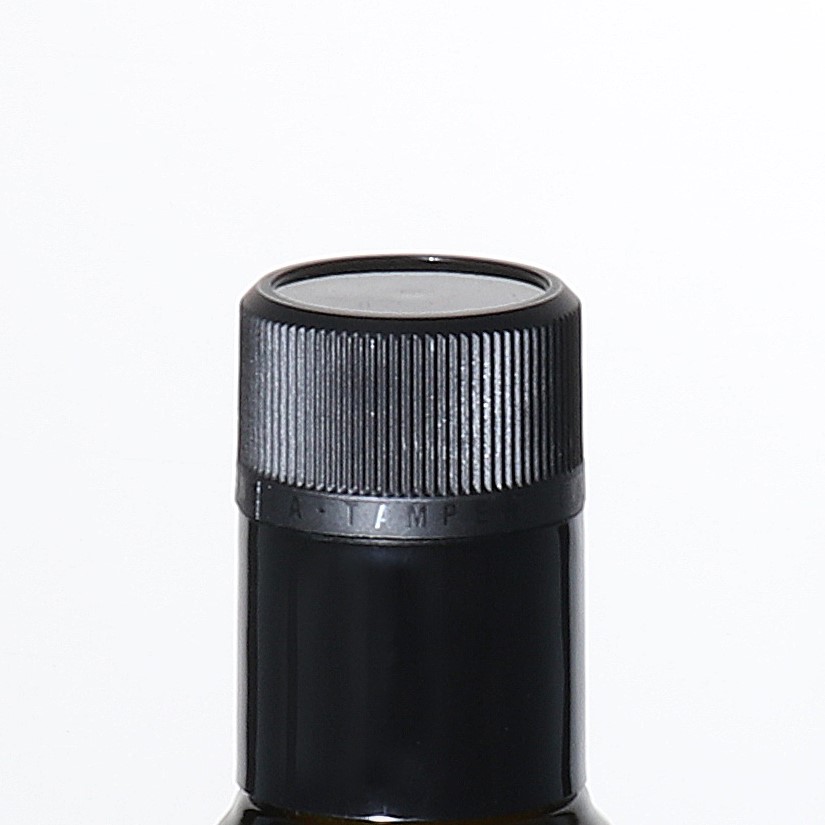 DOP-zatvarač izvornosti s izljevom, PE plastika, crni DOP-zatvarač izvornosti s izljevom, PE plastika, crni