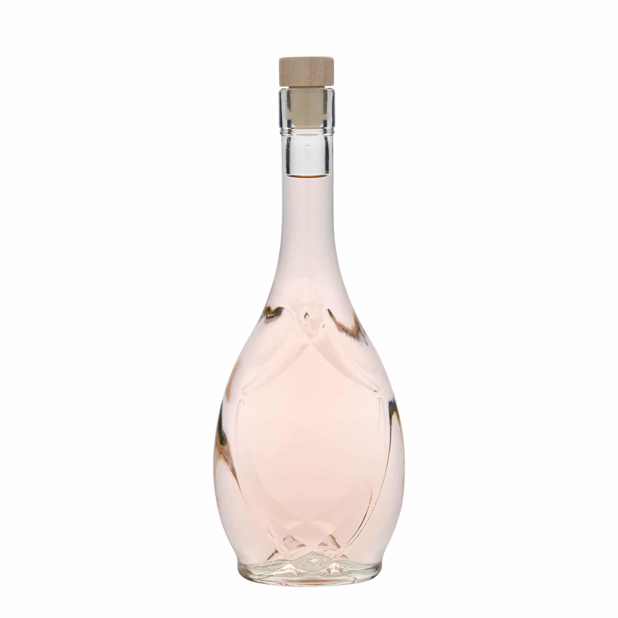 500 ml staklena boca 'Saragossa', ovalna, otvor: pluta