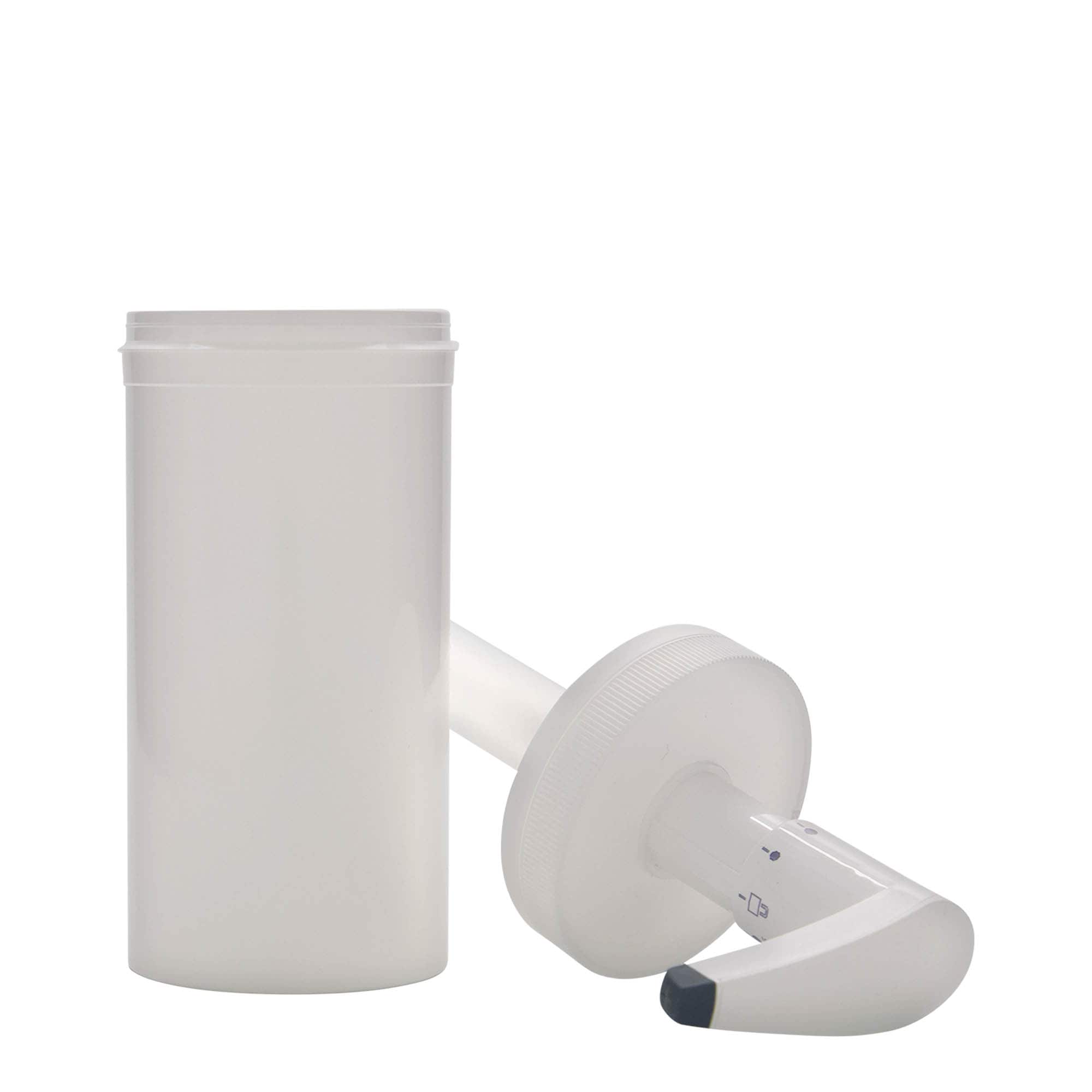 655 ml boca za doziranje 'Securibox', PP-plastika, bijela, grlo: navojni zatvarač