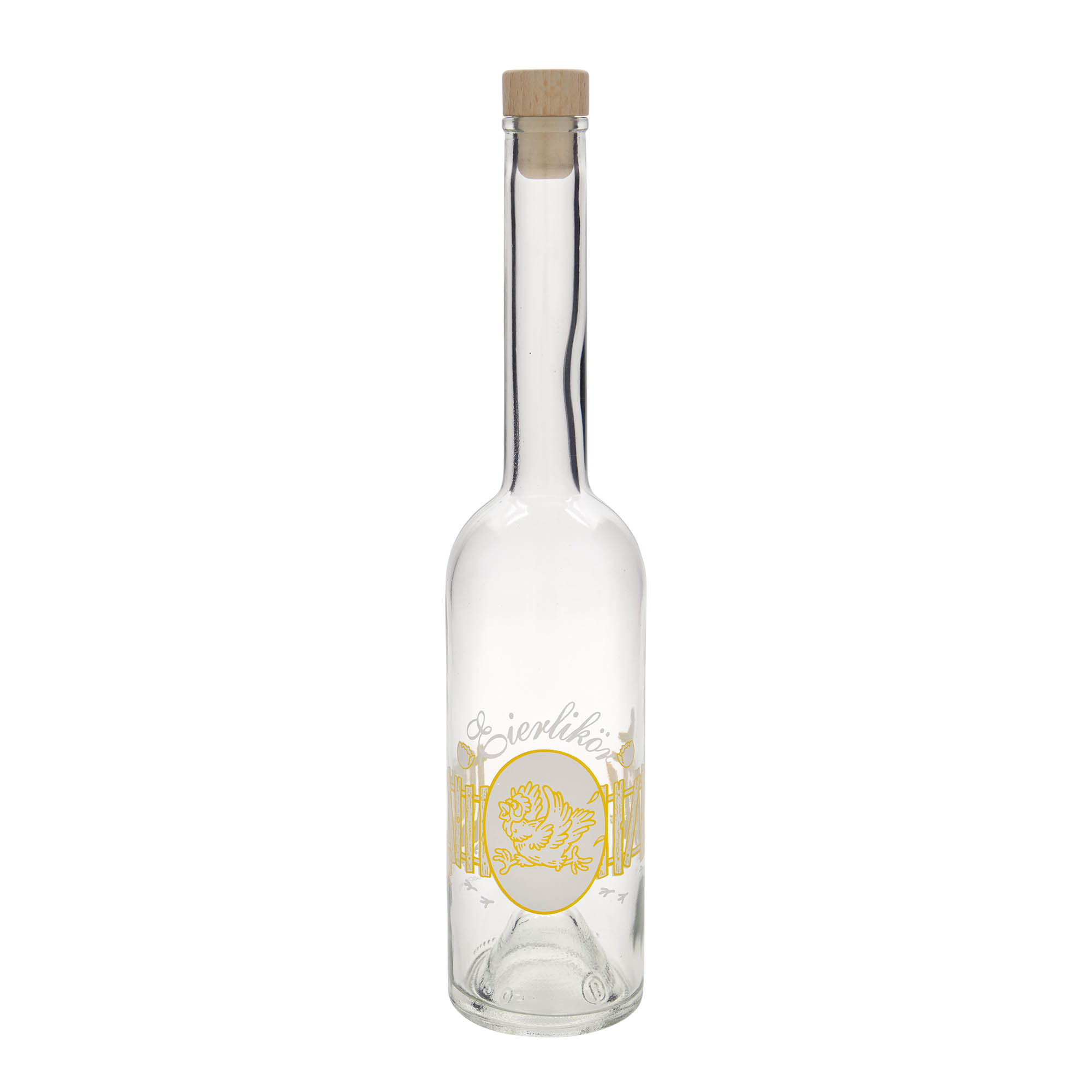 500 ml staklena boca 'Opera', motiv: jajčani liker, grlo: čep 500 ml staklena boca 'Opera', motiv: jajčani liker, grlo: čep