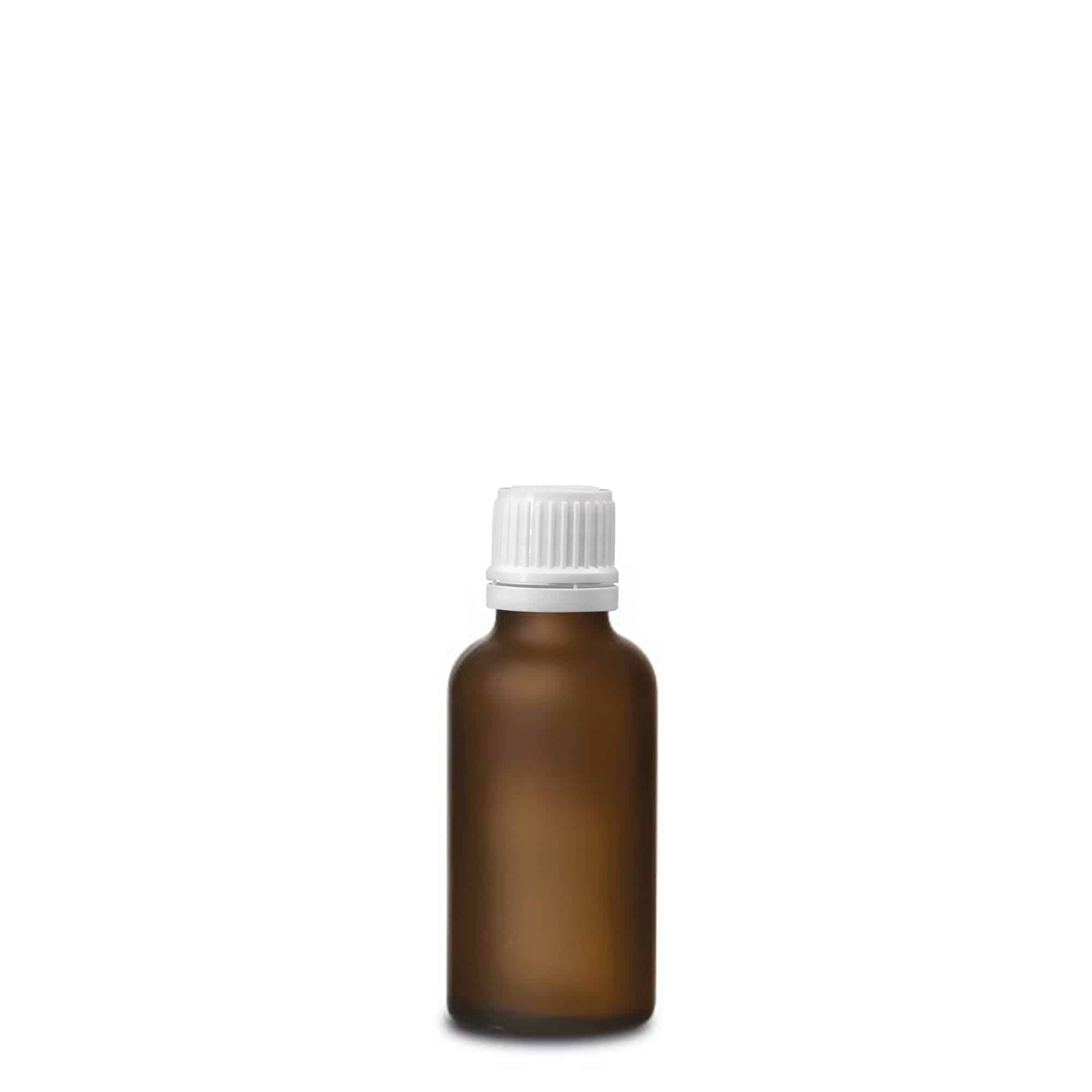 30 ml medicinska bočica, staklo, smeđa matirana, grlo: DIN 18