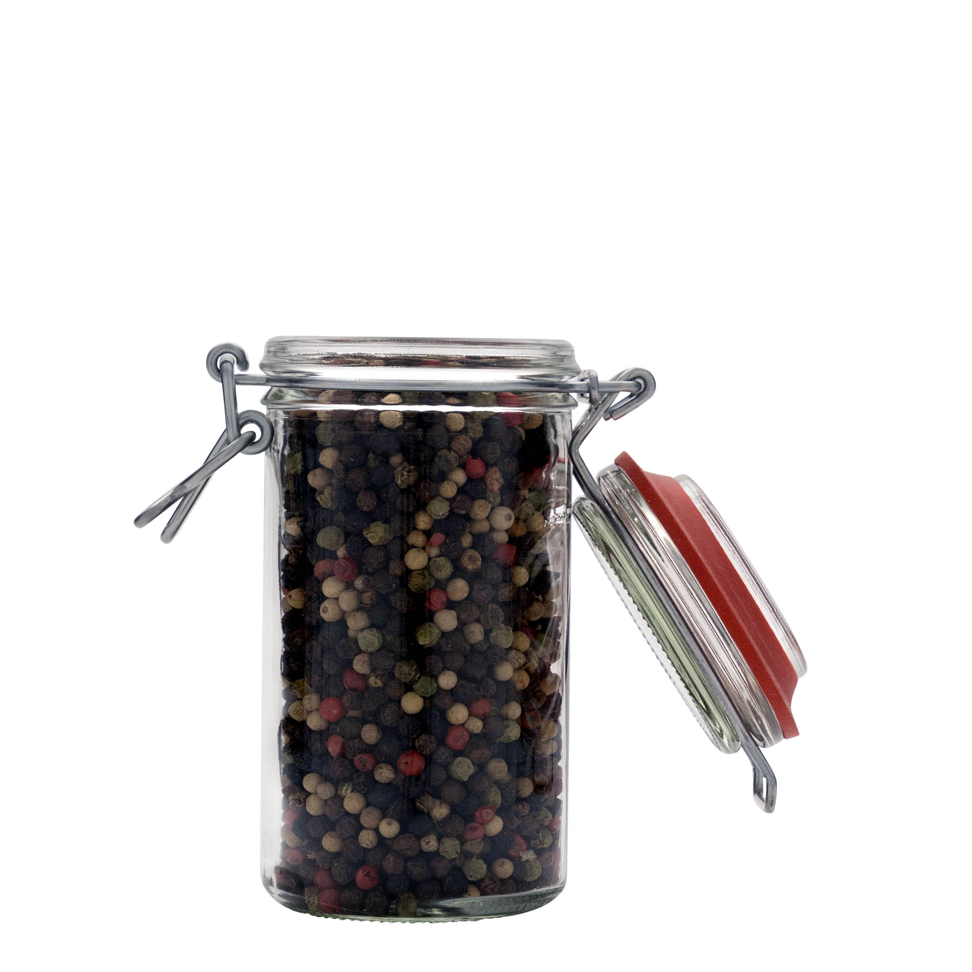 272 ml staklena tegla s metalnim zatvaračem, otvor: zatvarač s metalnim žičanim kopčama