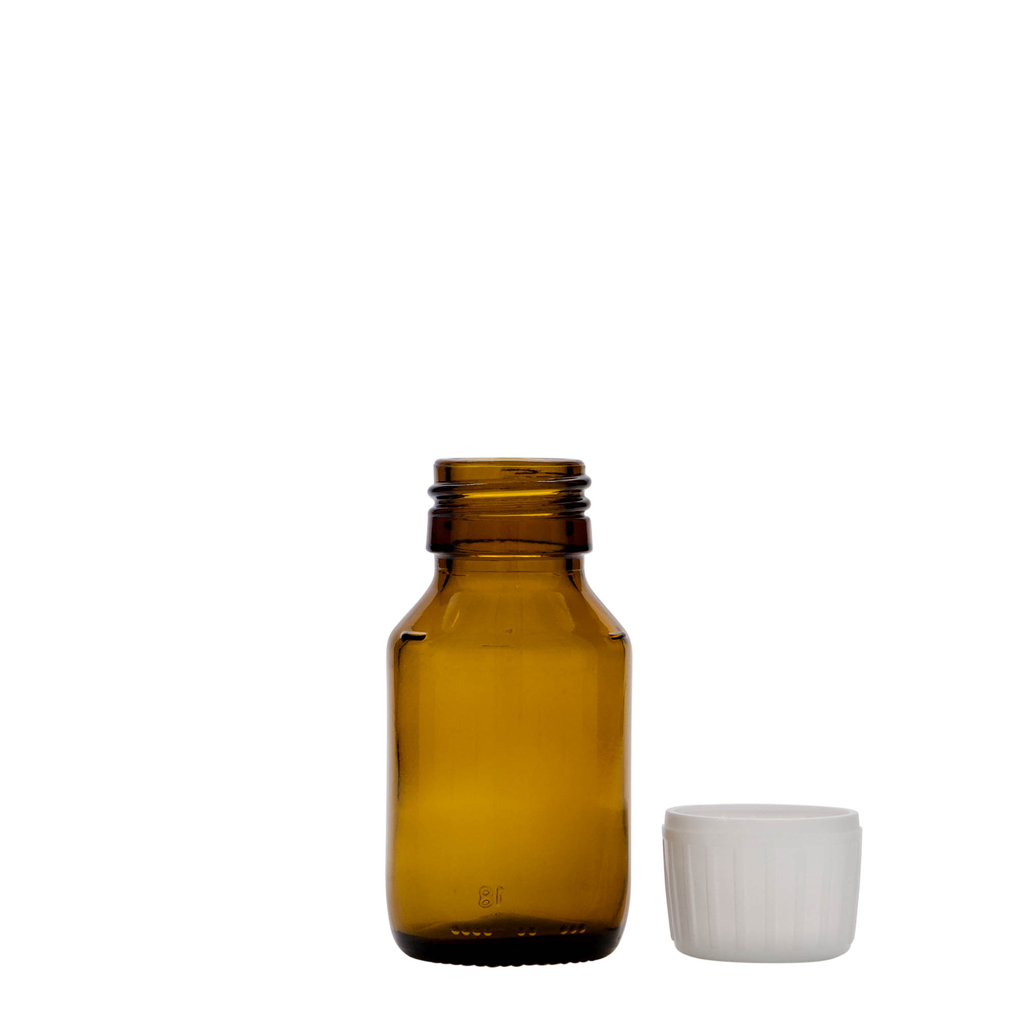 Farmaceutska boca 50 ml, smeđa, staklo, otvor: PP 28