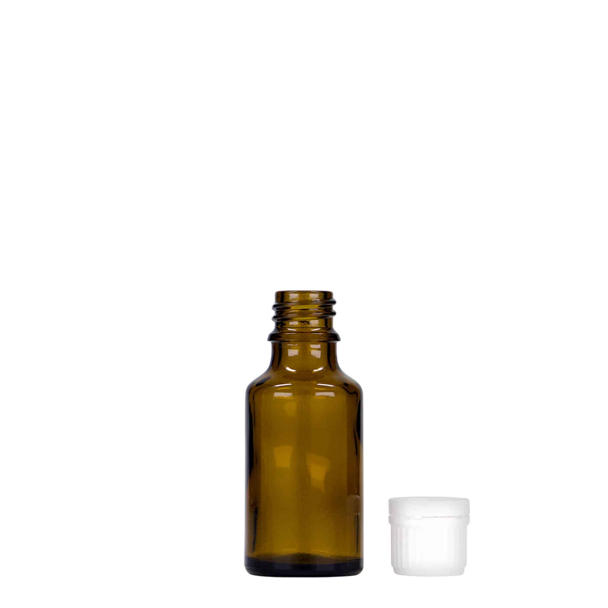 Farmaceutska boca 25 ml, staklo, smeđa, otvor: DIN 18