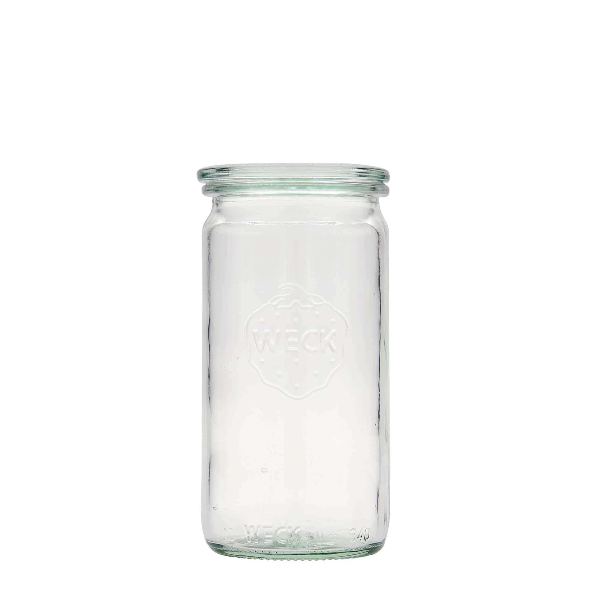 340 ml WECK cilindarska staklenka, otvor: okrugli rub