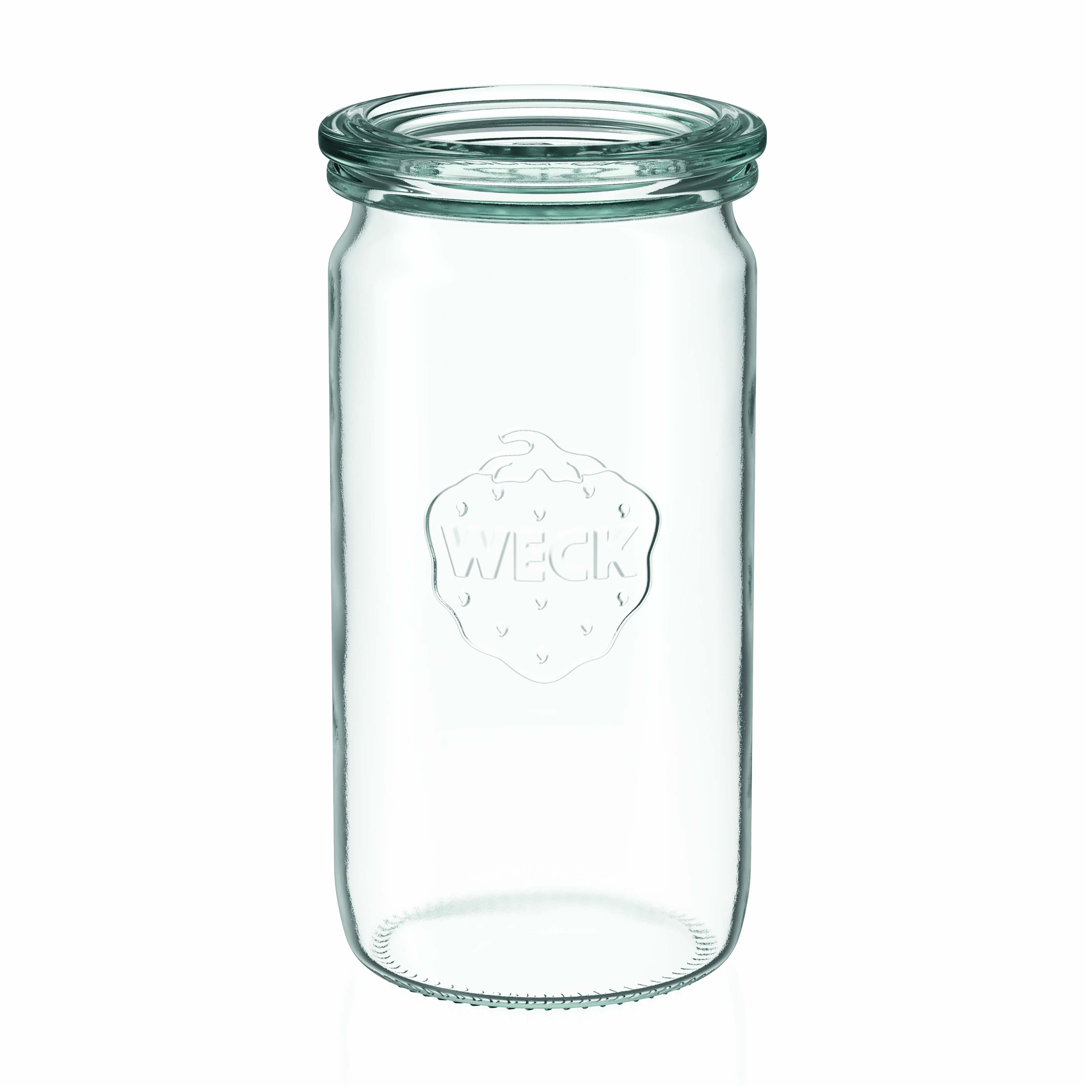 340 ml WECK cilindarska staklenka, otvor: okrugli rub