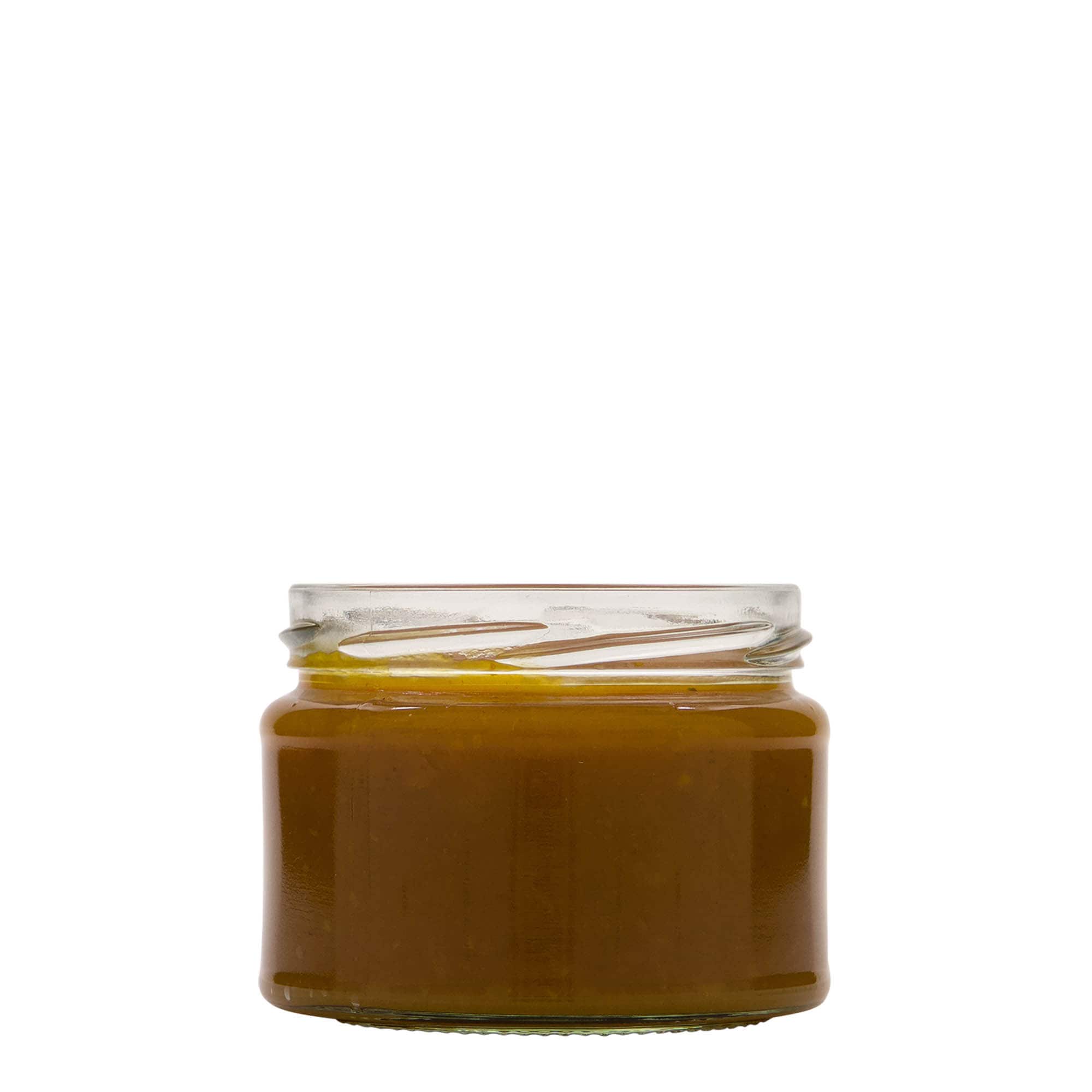 280 ml plosnata okrugla staklenka, otvor: Twist-Off (TO 82)