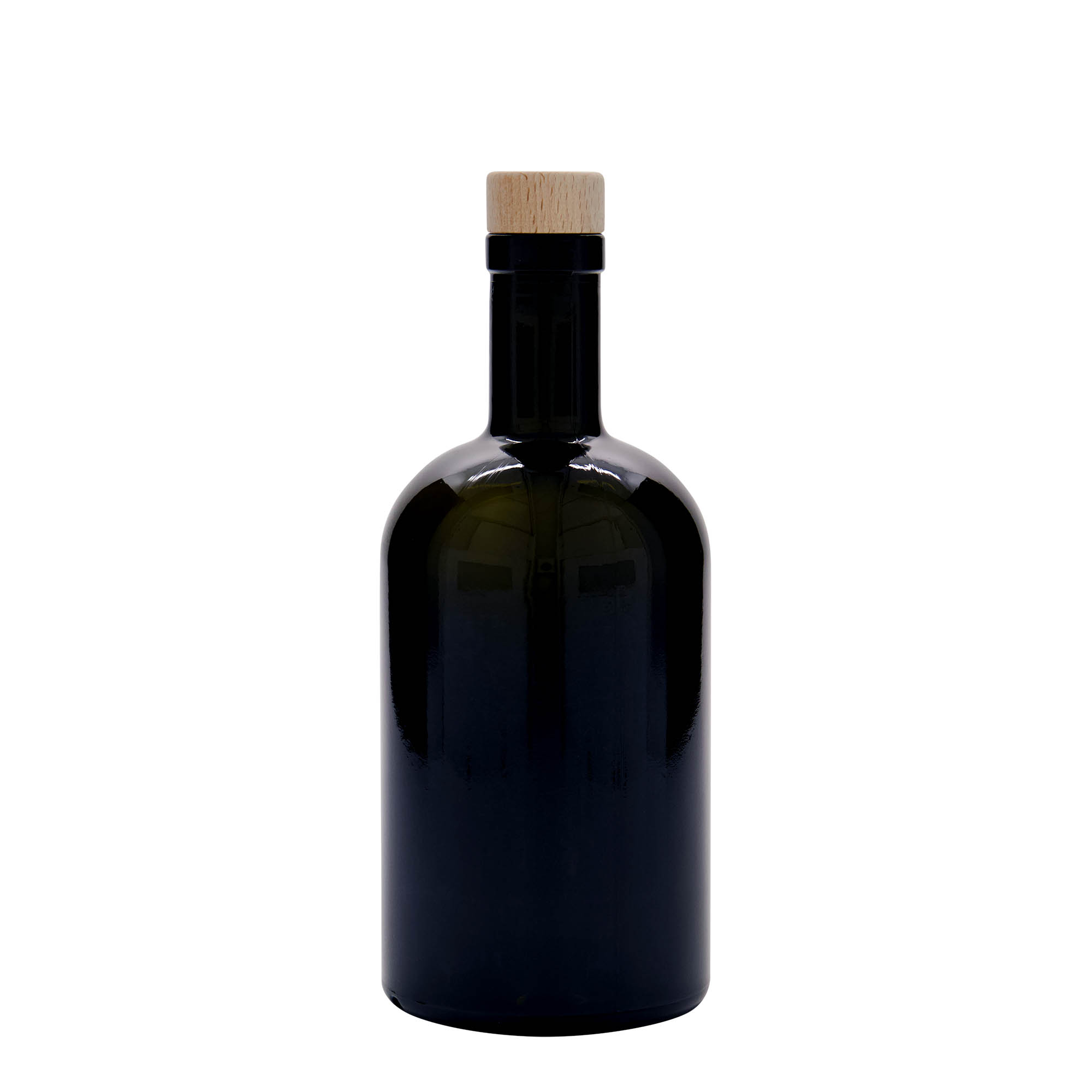 500 ml staklena boca 'Farmacia', antikno zelena, otvor: pluta 500 ml staklena boca 'Farmacia', antikno zelena, otvor: pluta