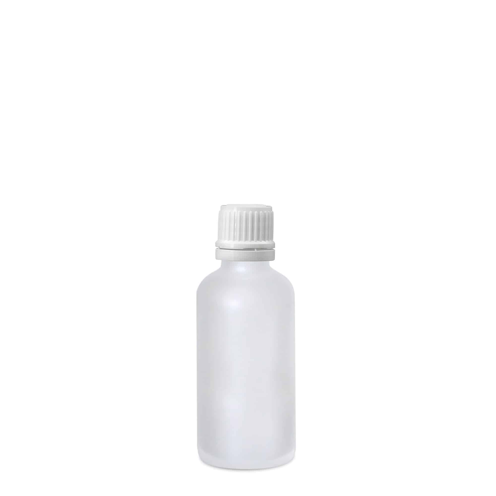 50 ml medicinska bočica, staklena, matirana, grlo: DIN 18