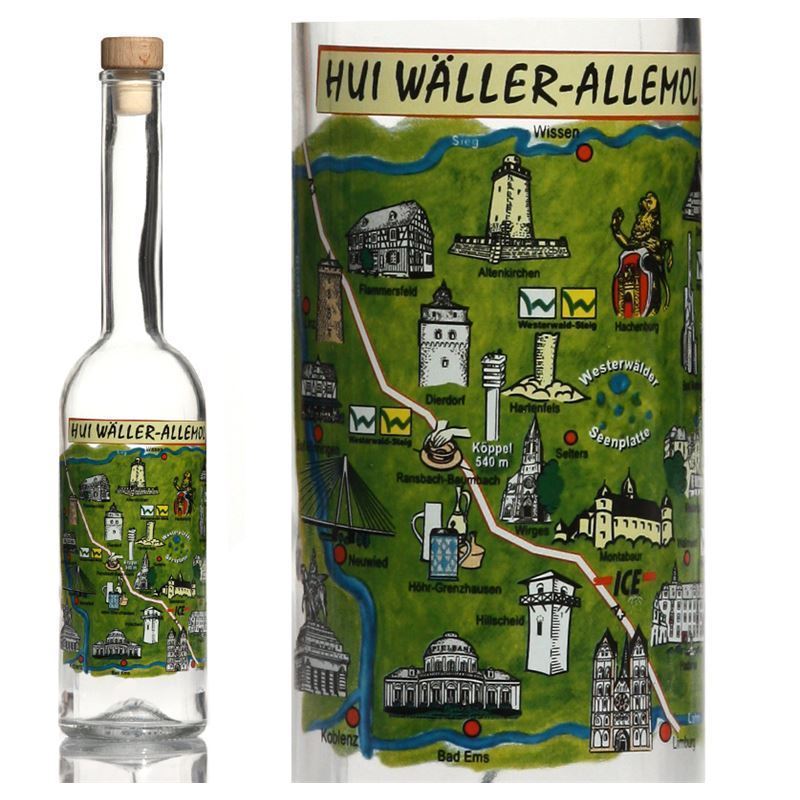 500 ml staklena boca 'Opera', motiv: Westerwald, grlo: pluto