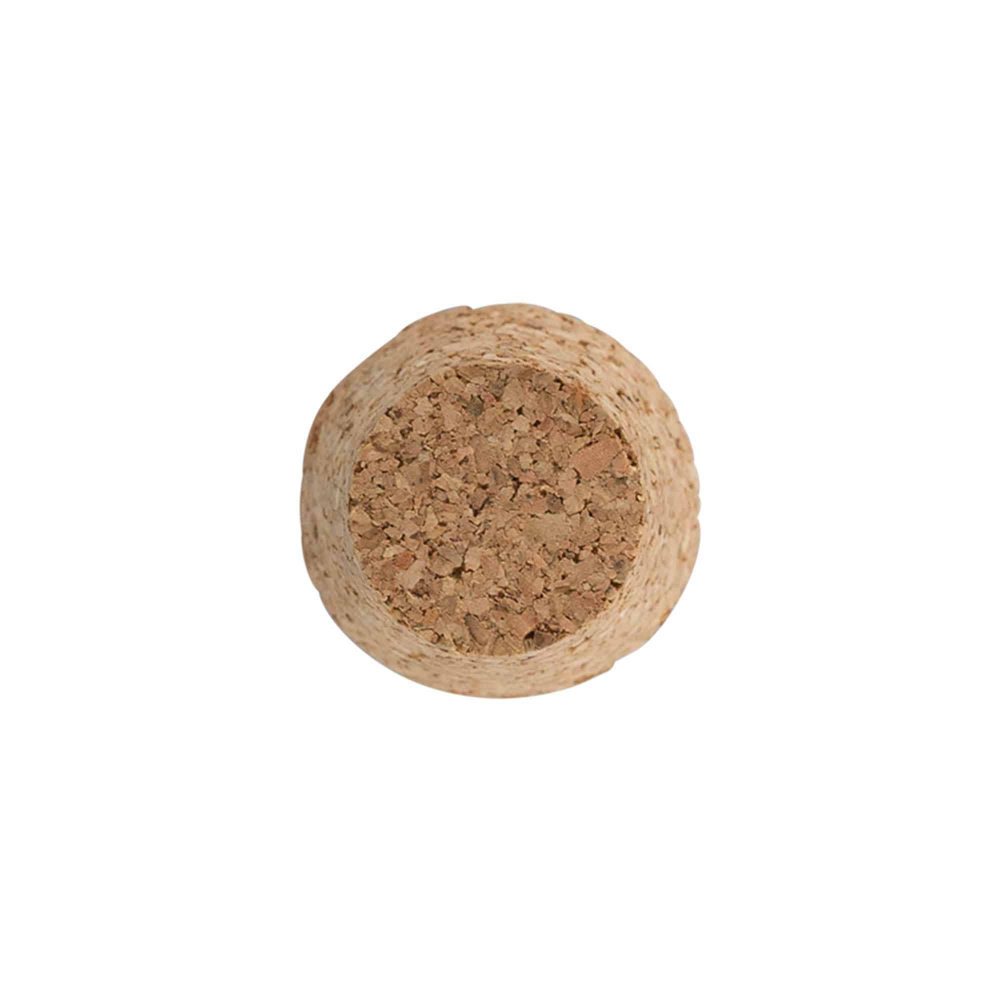 Šiljasti čep 25-35 x 27, prešani pluto, bež, za otvor: pluto