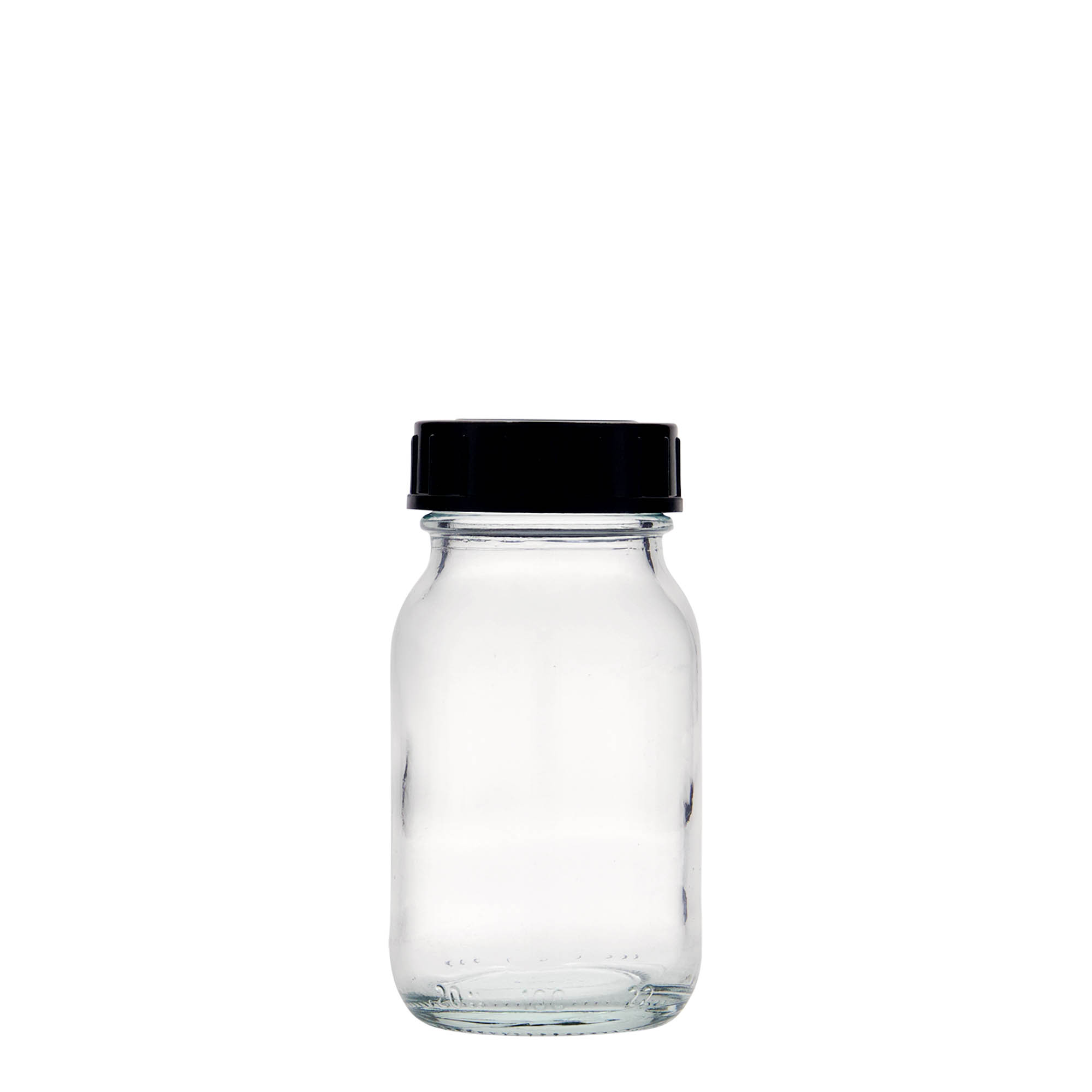 100 ml staklena boca širokog grla, otvor: DIN 40 100 ml staklena boca širokog grla, otvor: DIN 40