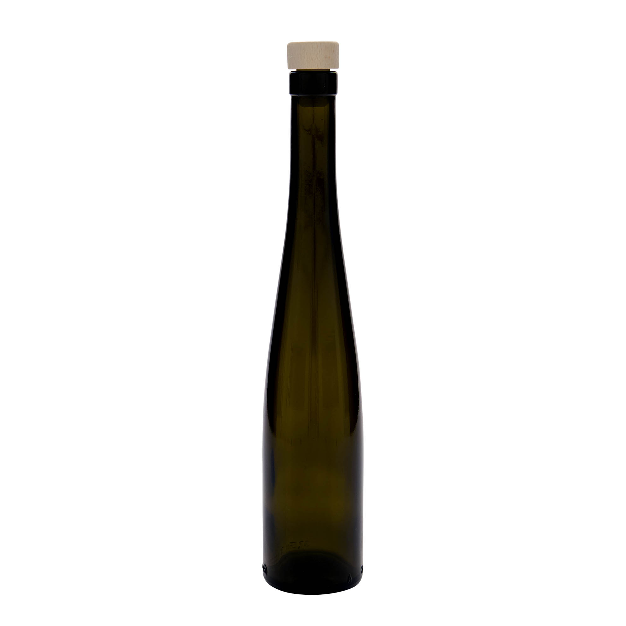 375 ml staklena boca 'Weinschlegel', antikno zelena, usta: pluto 375 ml staklena boca 'Weinschlegel', antikno zelena, usta: pluto