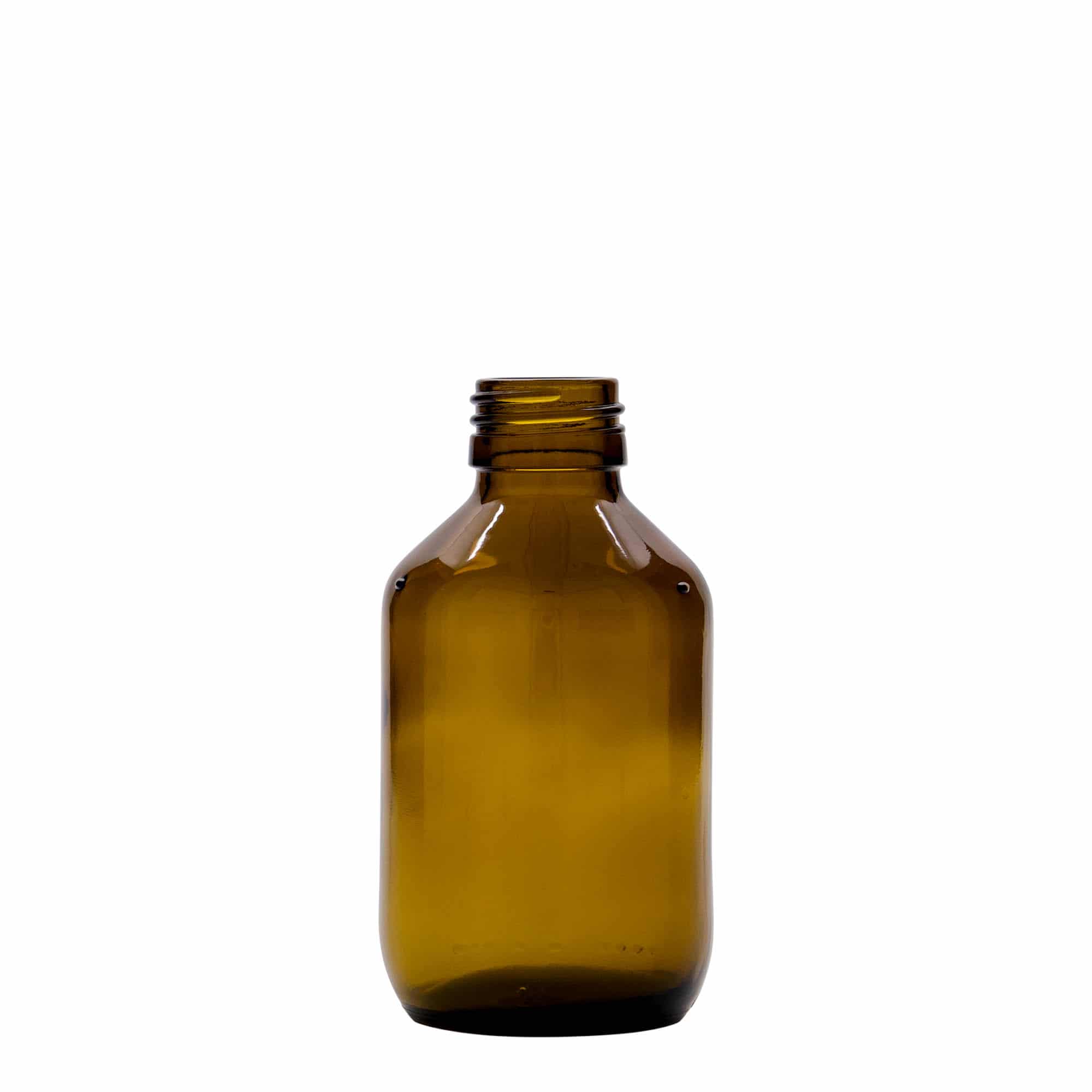 Farmaceutska boca 150 ml, smeđa, staklo, otvor: PP 28 Farmaceutska boca 150 ml, smeđa, staklo, otvor: PP 28