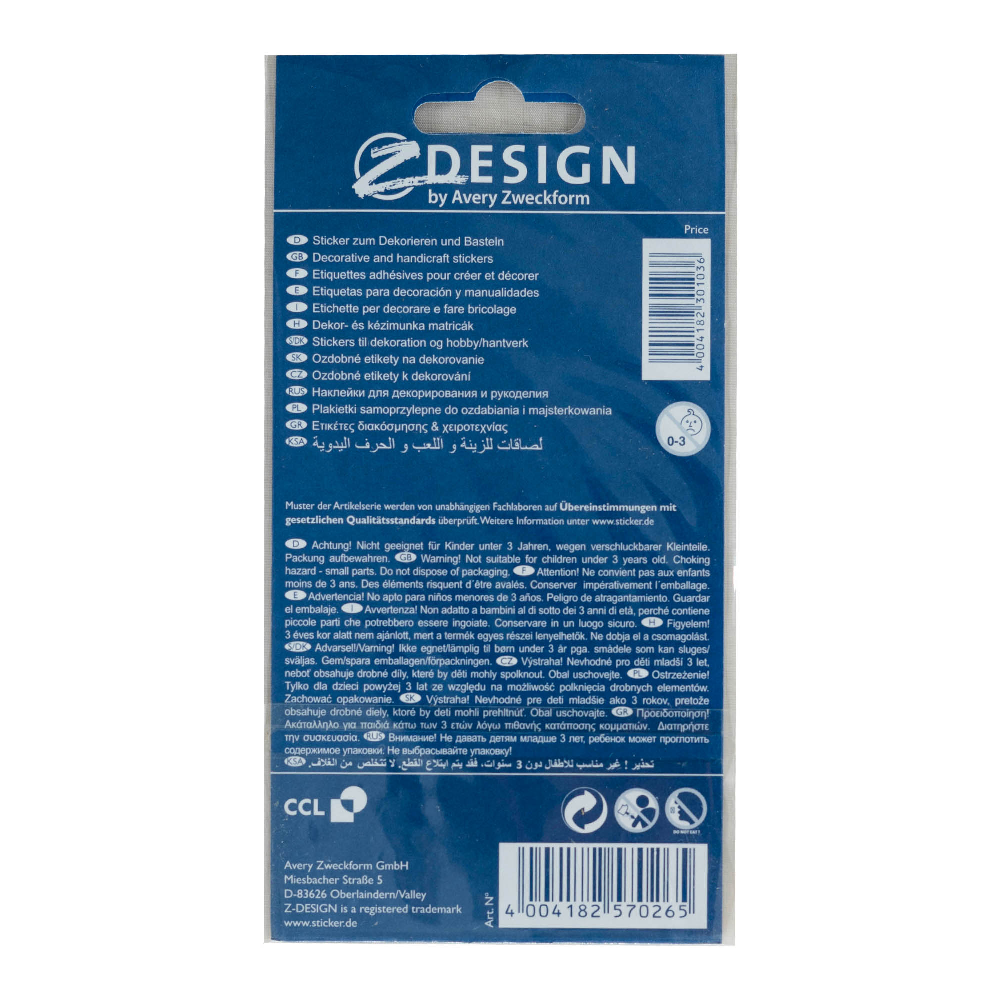 Zweckform naljepnice 'Sve najbolje', višebojno Zweckform naljepnice 'Sve najbolje', višebojno