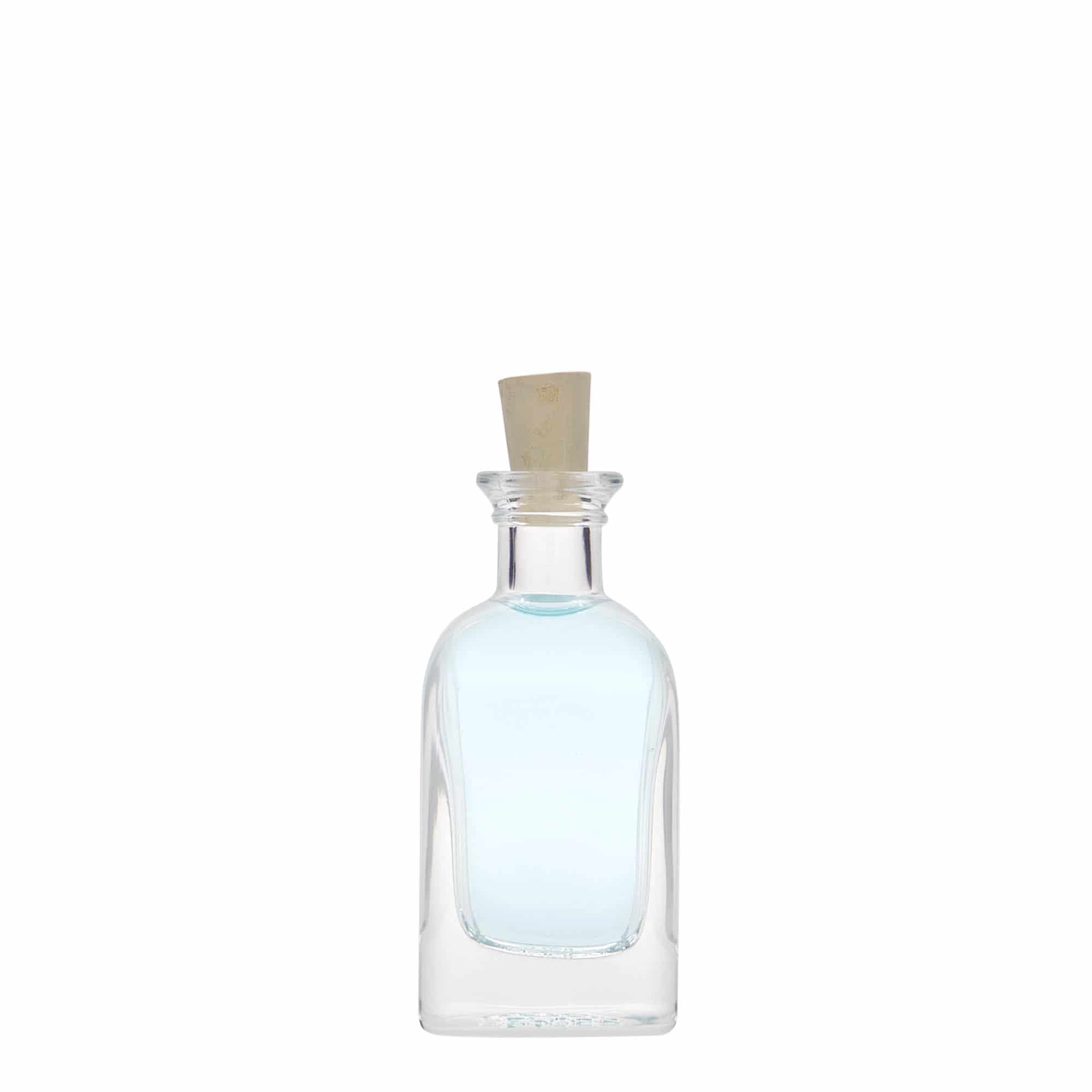 40 ml staklena bočica Apotheker Carré, kvadratna, grlo: pluta
