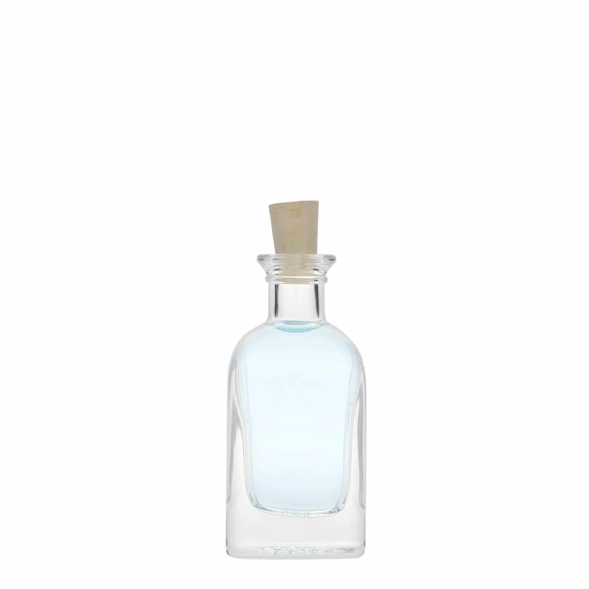 40 ml staklena bočica Apotheker Carré, kvadratna, grlo: pluta